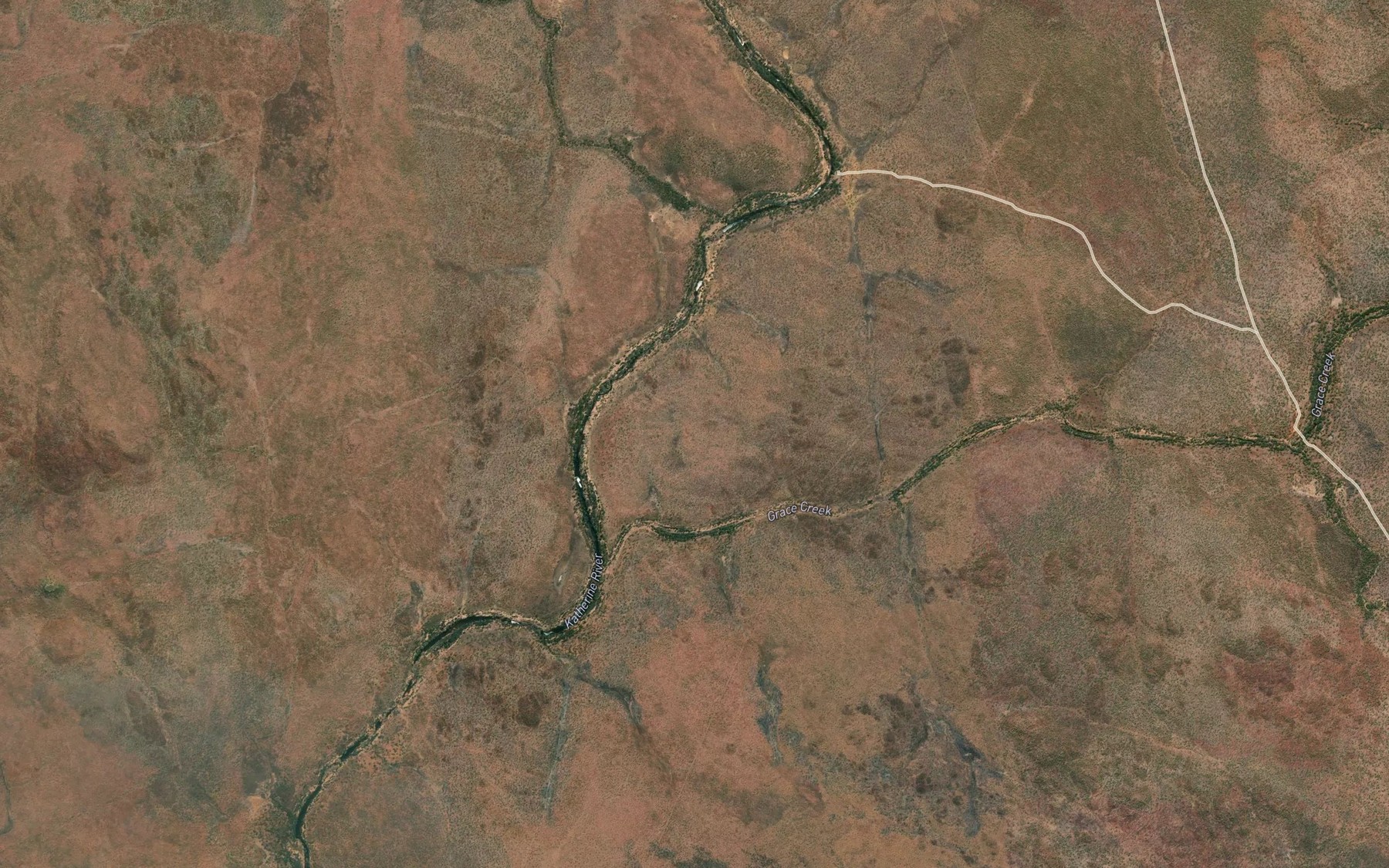 Satellite map of the Grace Creek