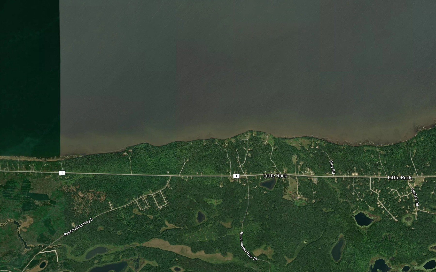 Satellite map of the Spot 8 