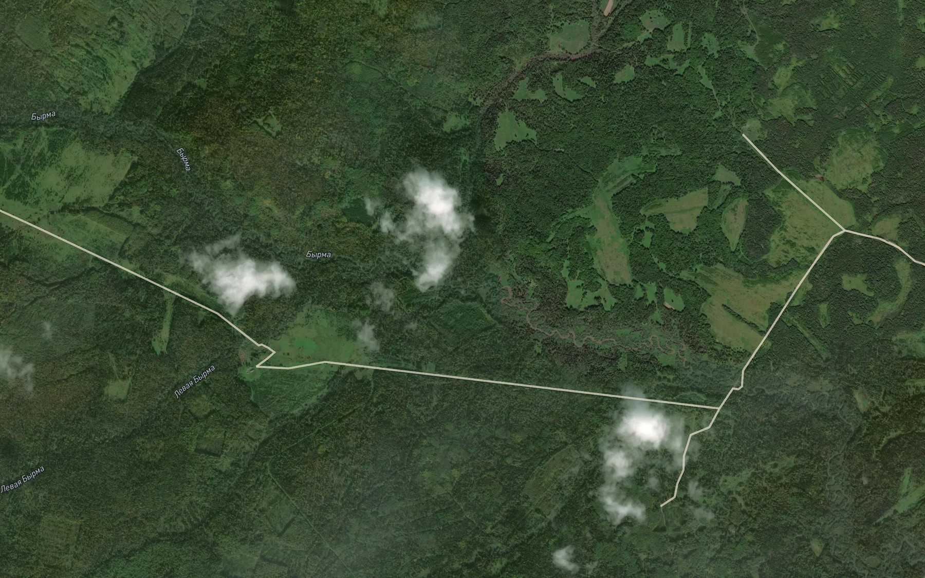 Satellite map of the Pravaya Byrma