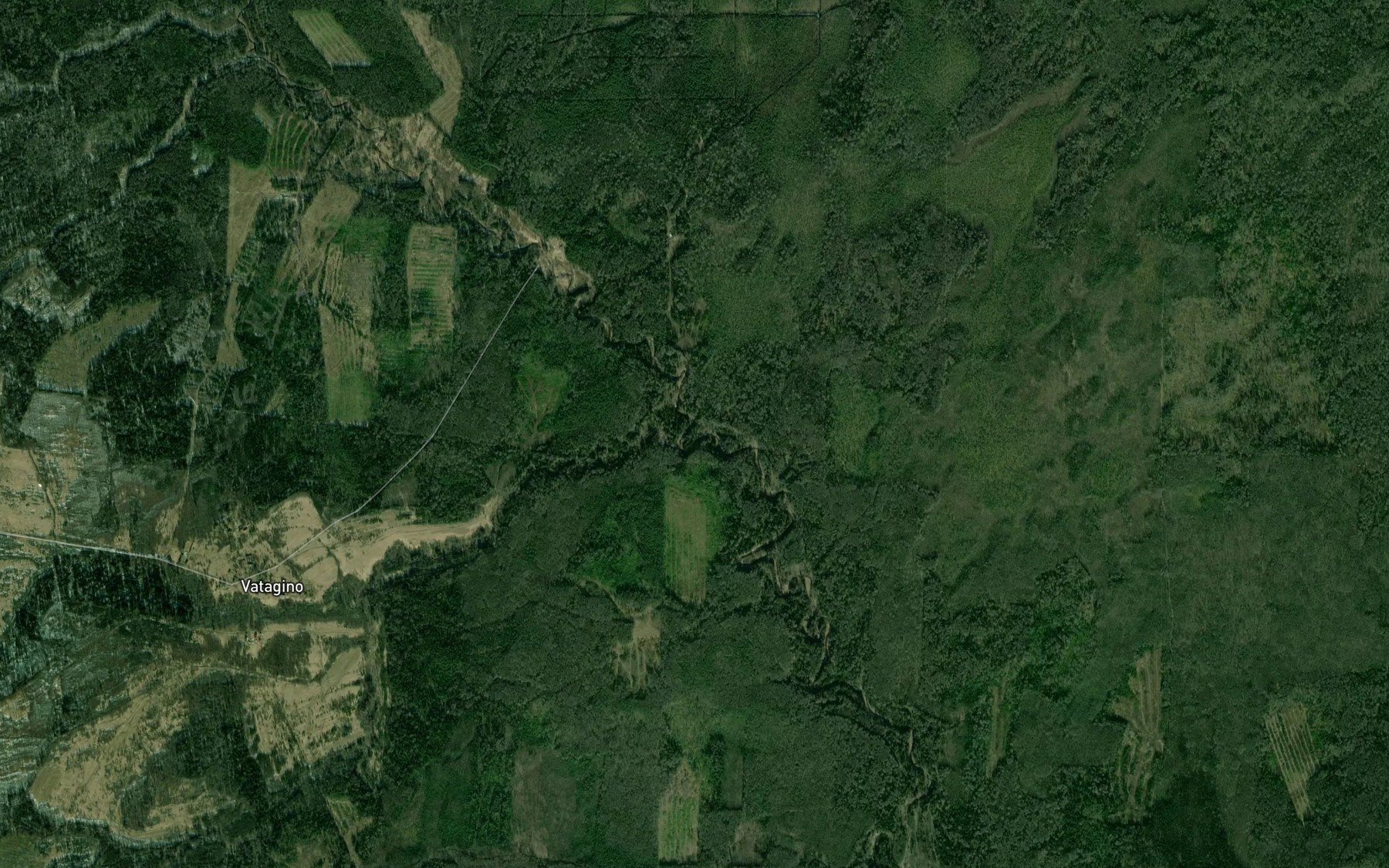 Satellite map of the Klokino