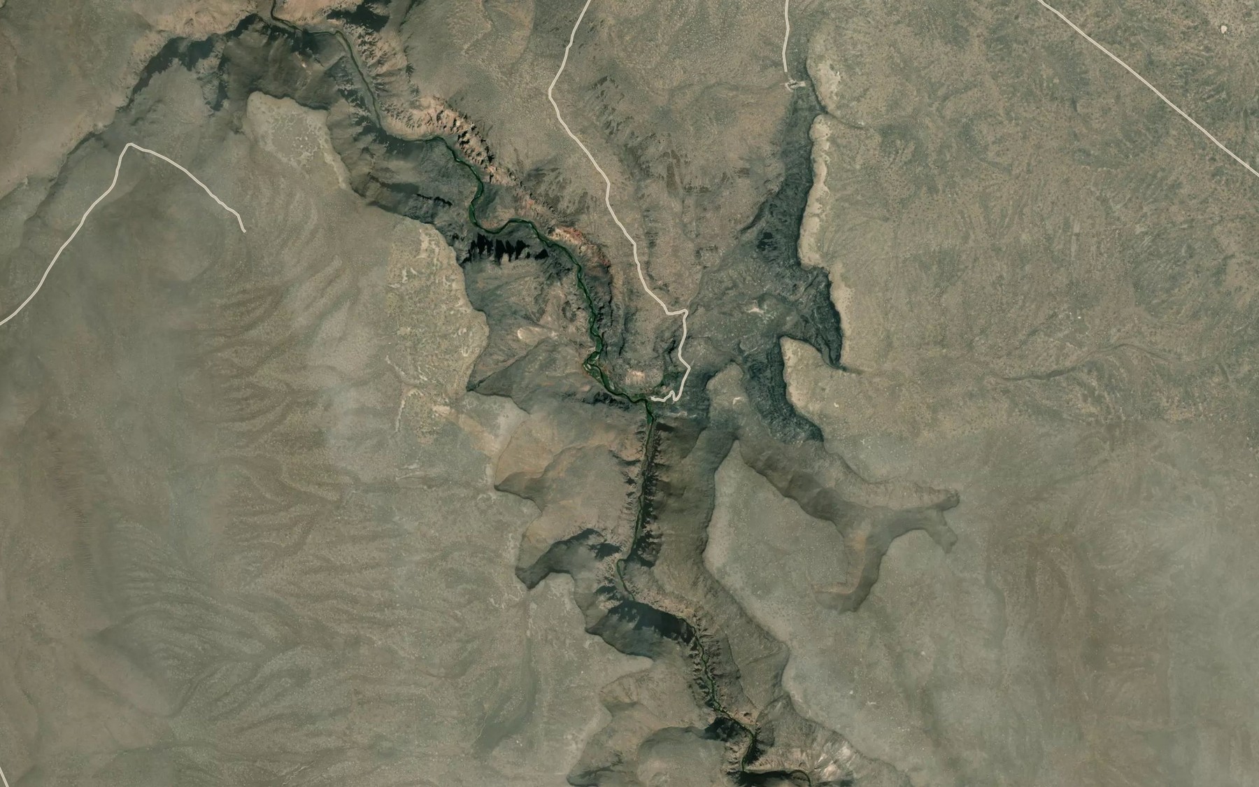 Satellite map of the Coyote Hole