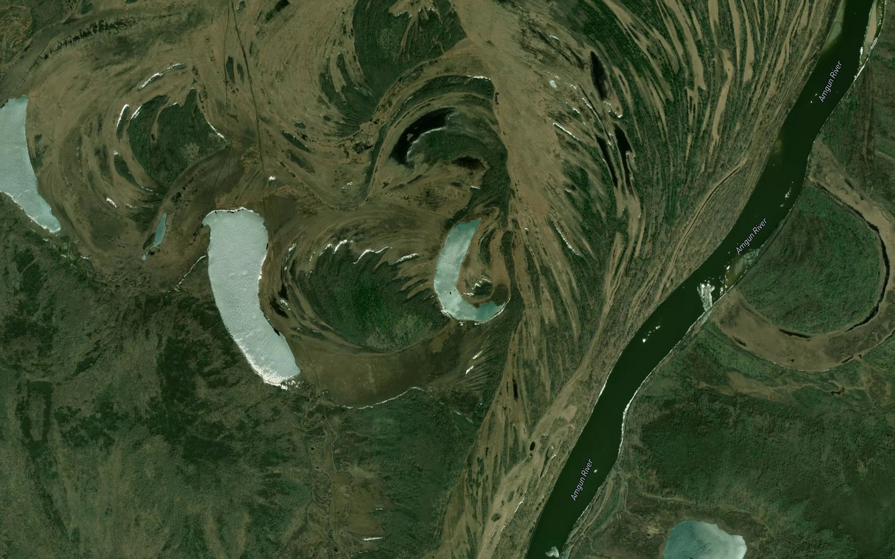 Satellite map of the Ozero Staritsa