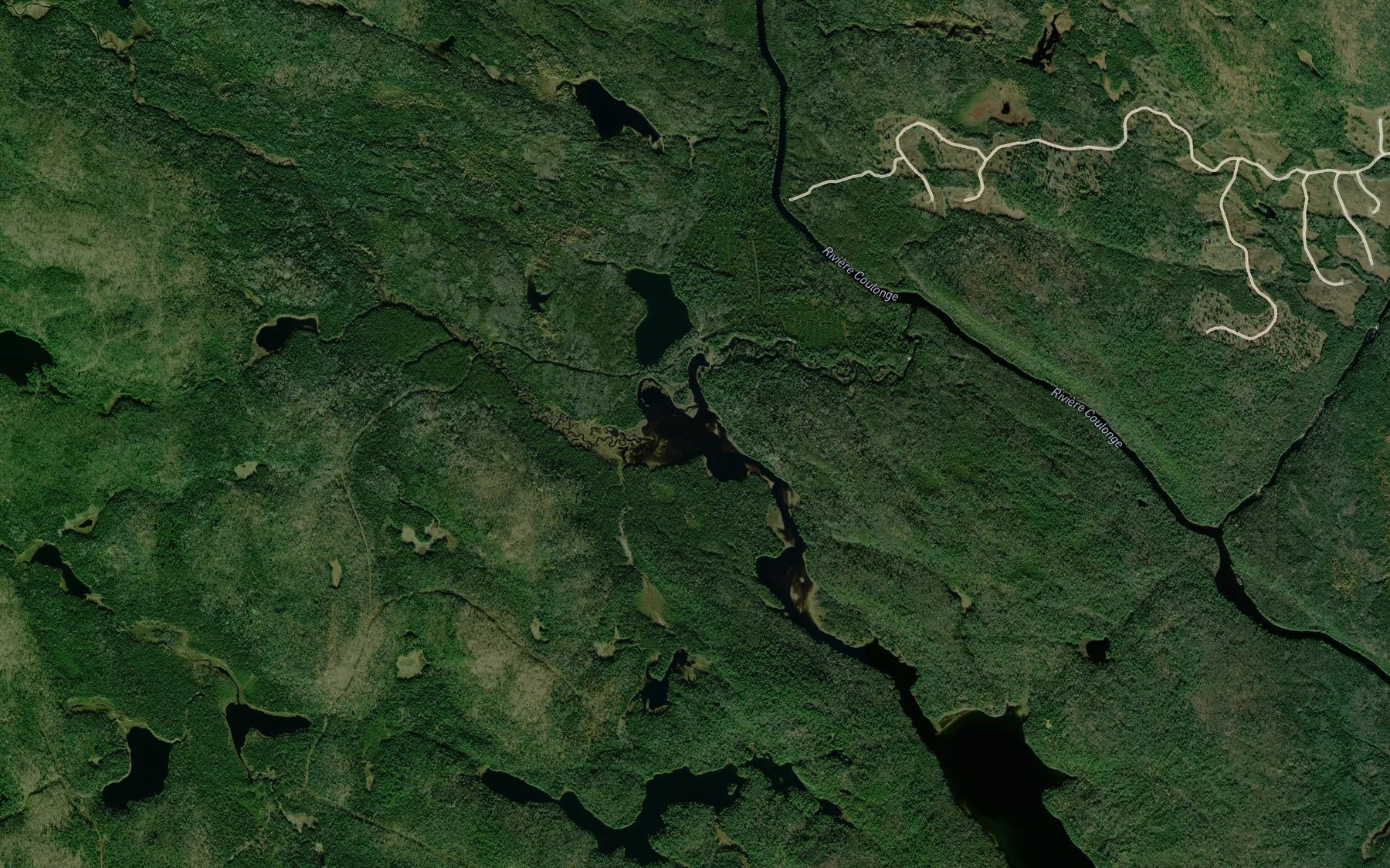Satellite map of the Ruisseau a l'Argent