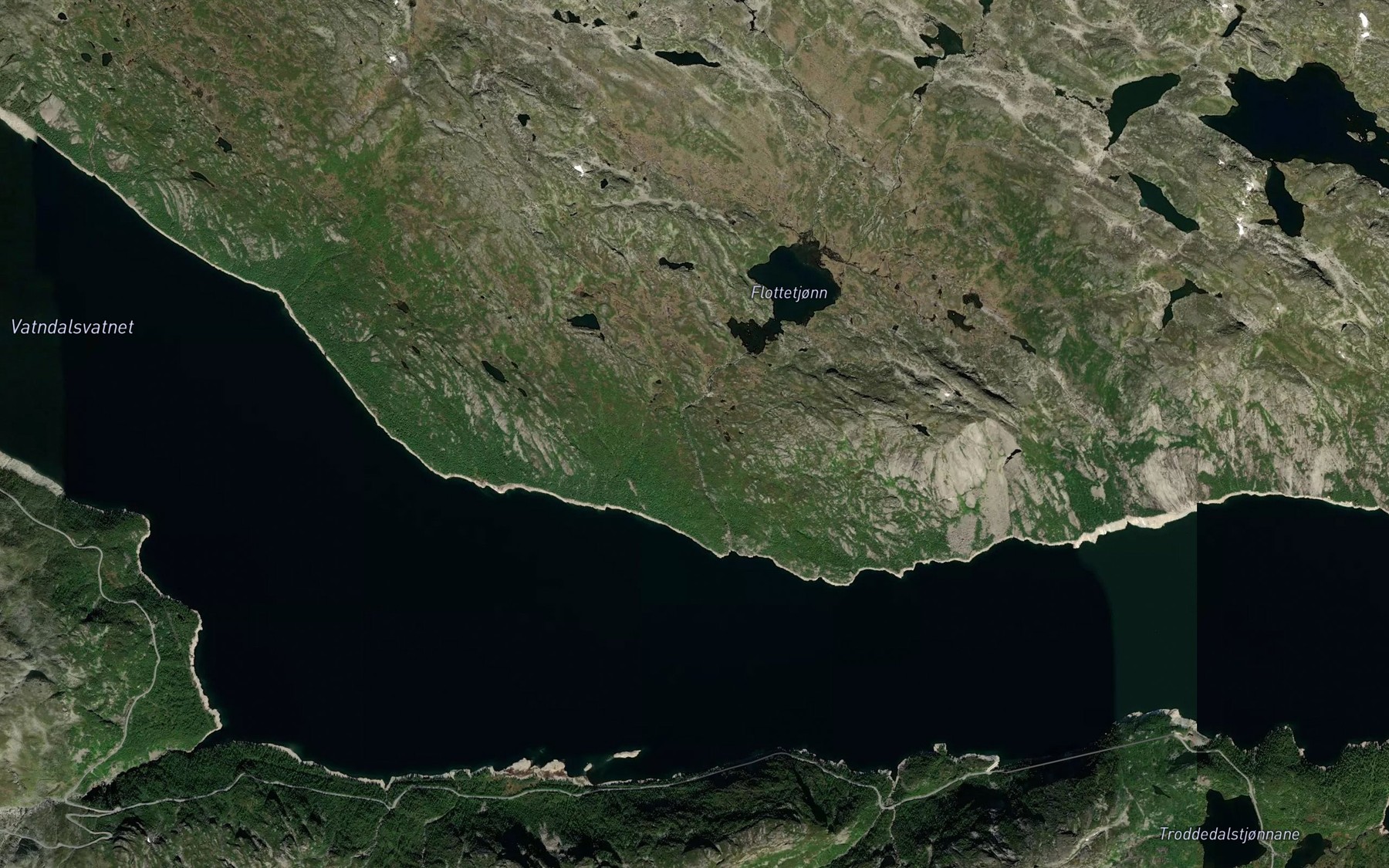 Satellite map of the Flottjornani