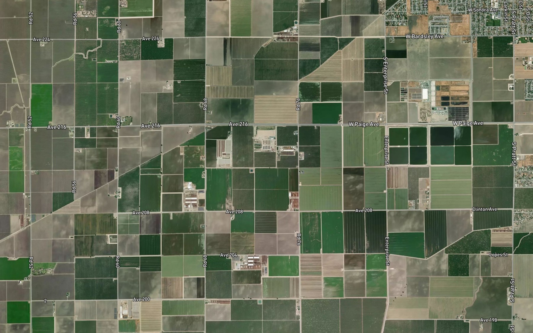 Satellite map of the Chism Ditch