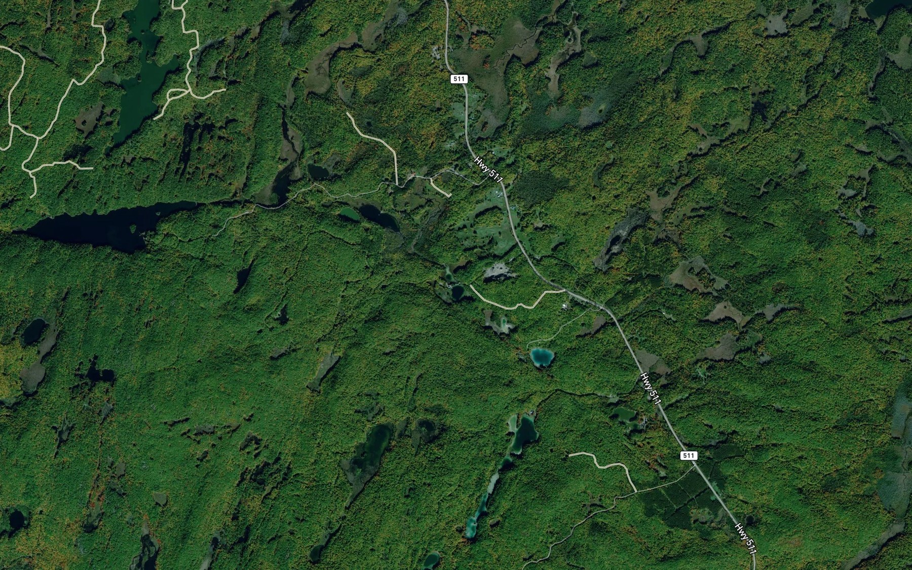 Satellite map of the Little Minnow Lake