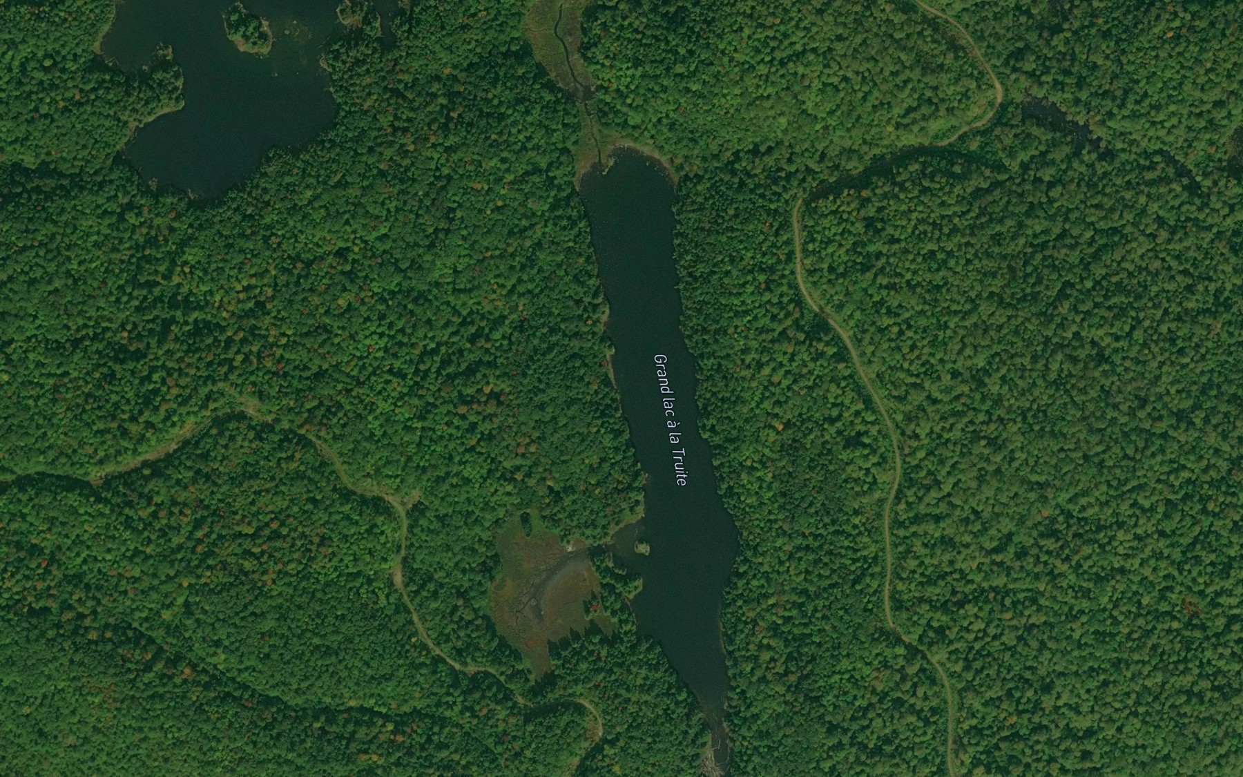 Satellite map of the Grand lac a la Truite