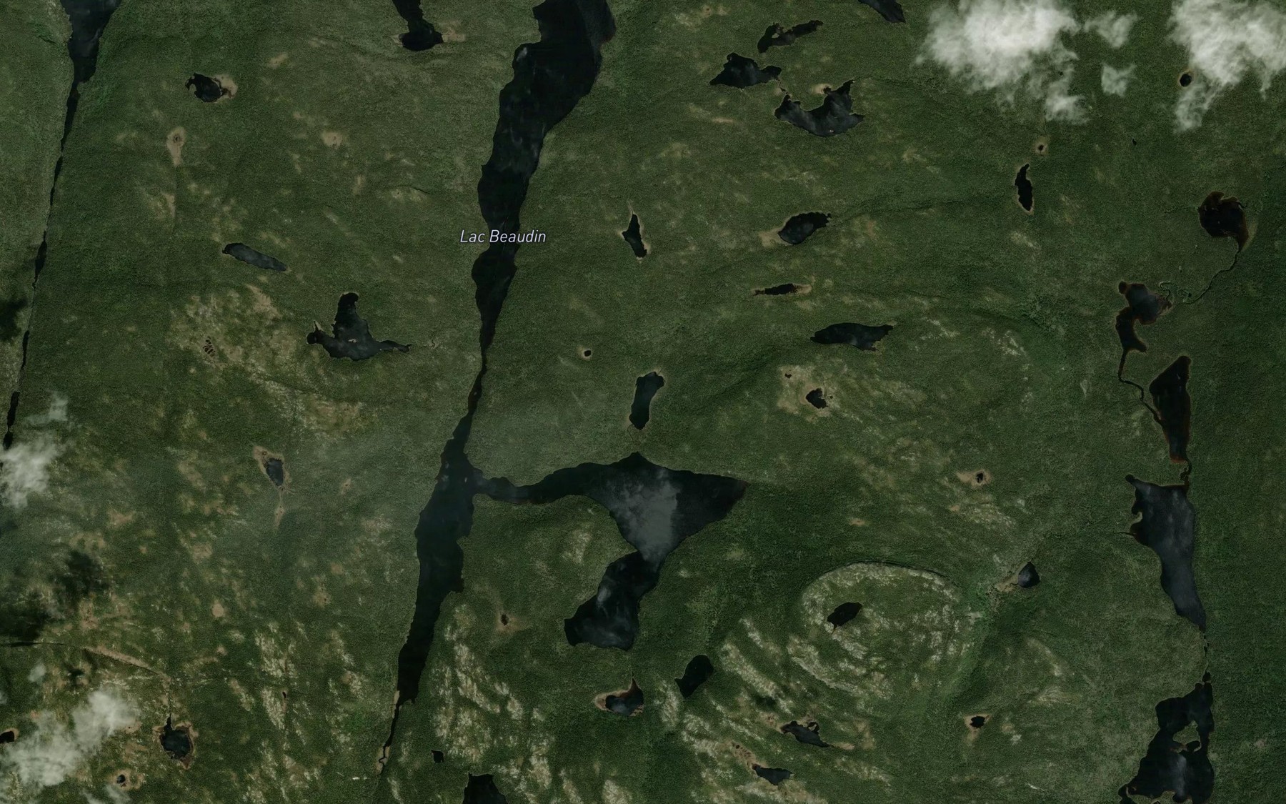 Satellite map of the Lac Restauran