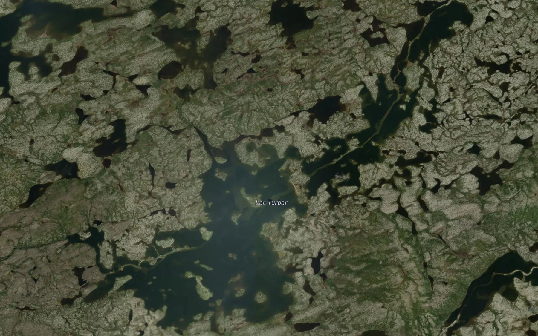 Satellite map of the Lac Turbar