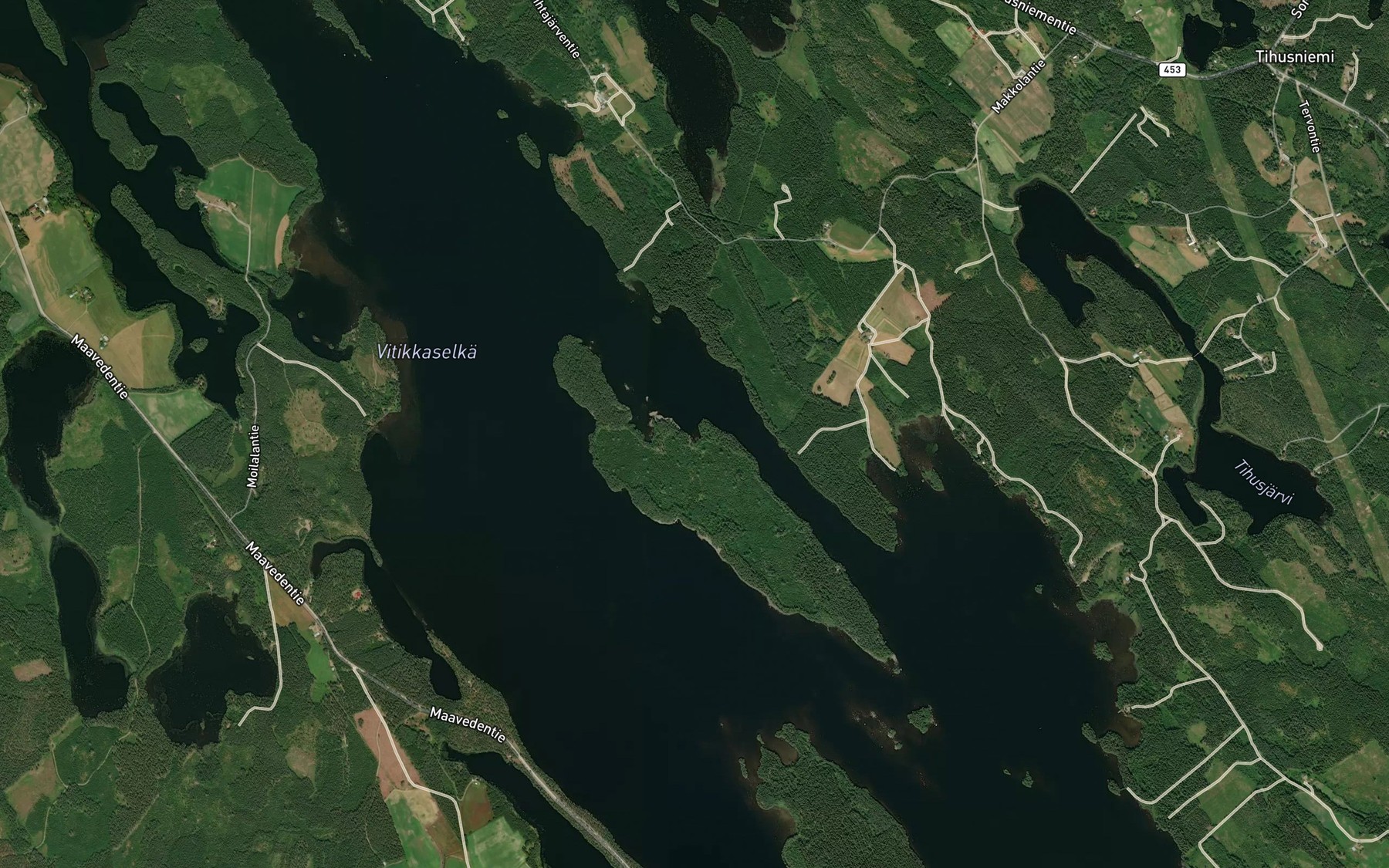 Satellite map of the Repolahti