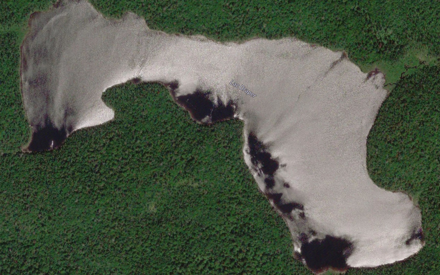 Satellite map of the Lac Draper