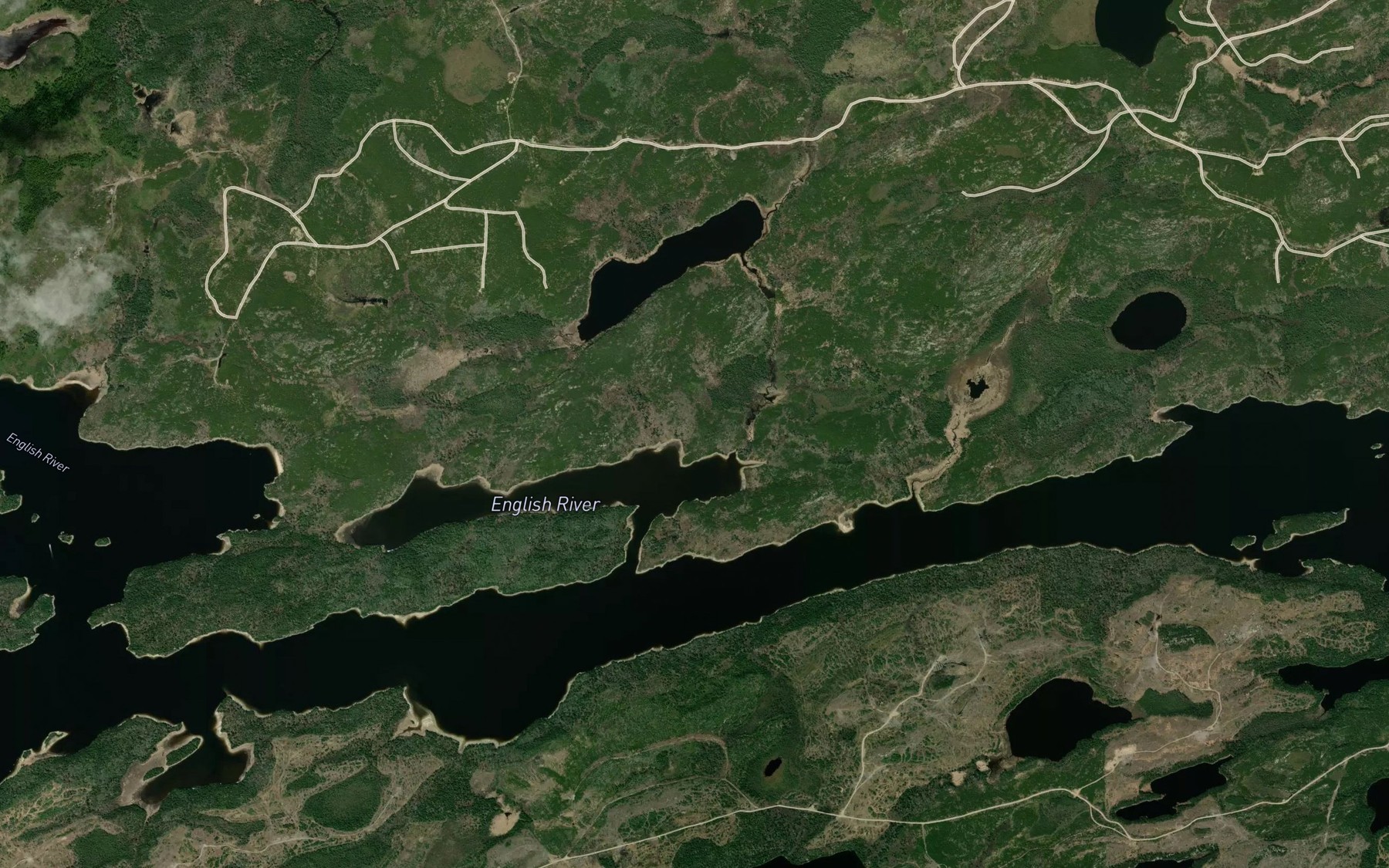 Satellite map of the Deception Bay