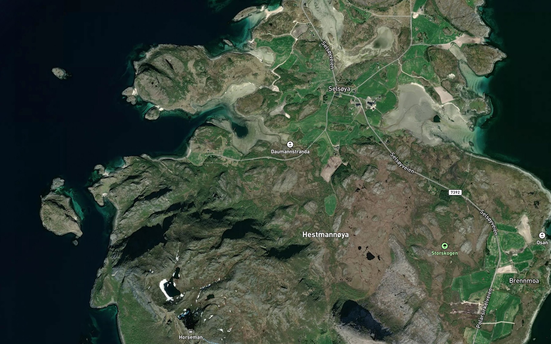 Satellite map of the Bertelbekken