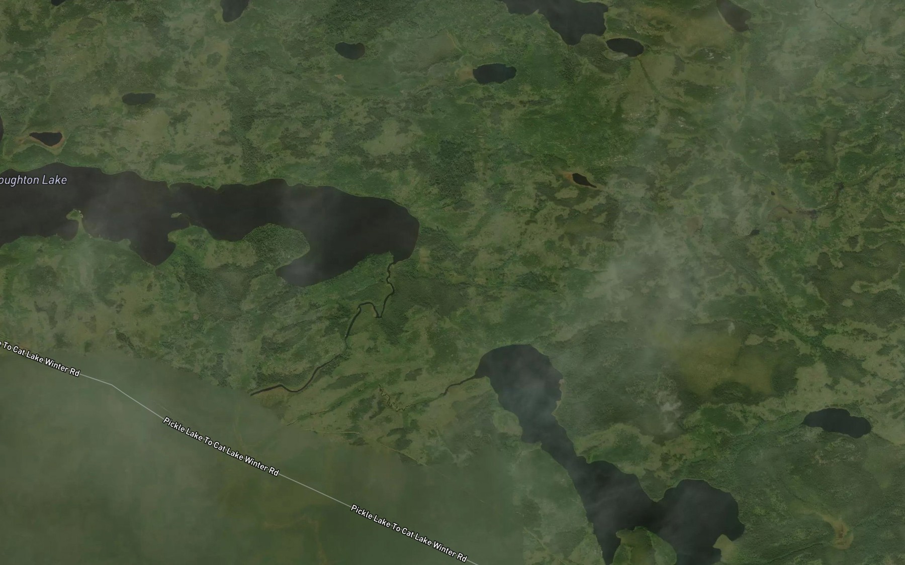 Satellite map of the Stoughton Creek