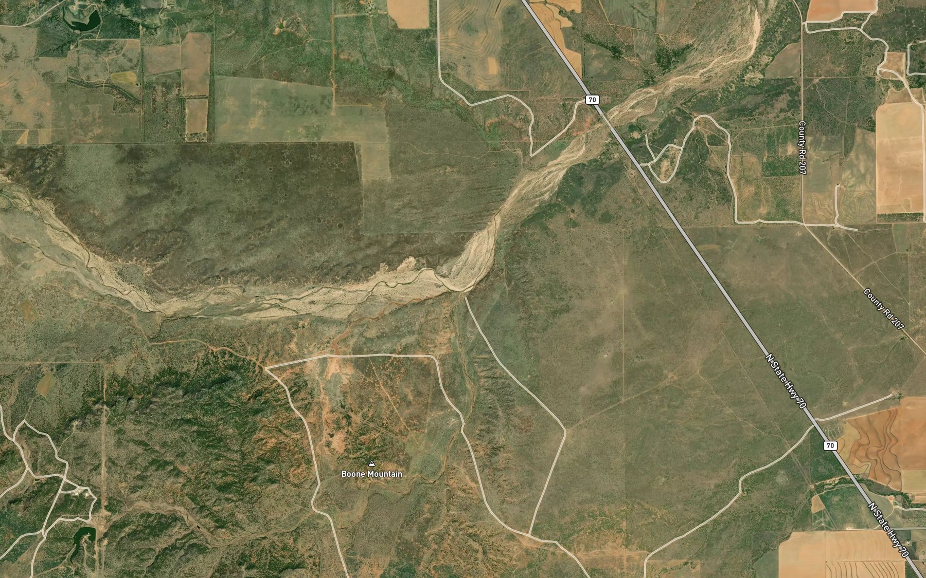 Satellite map of the Salt Creek