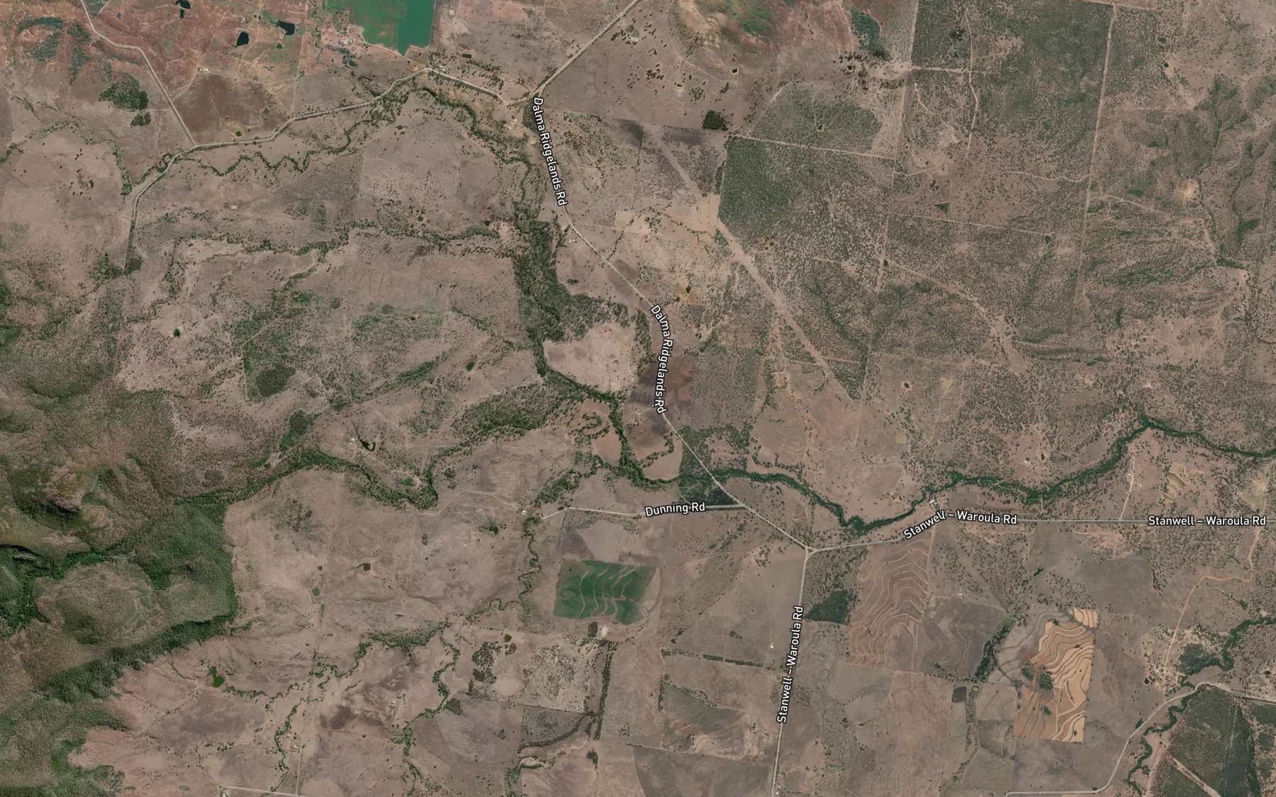 Satellite map of the Middle Creek