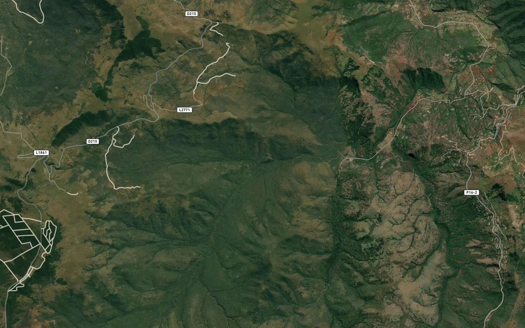 Satellite map of the Dambe