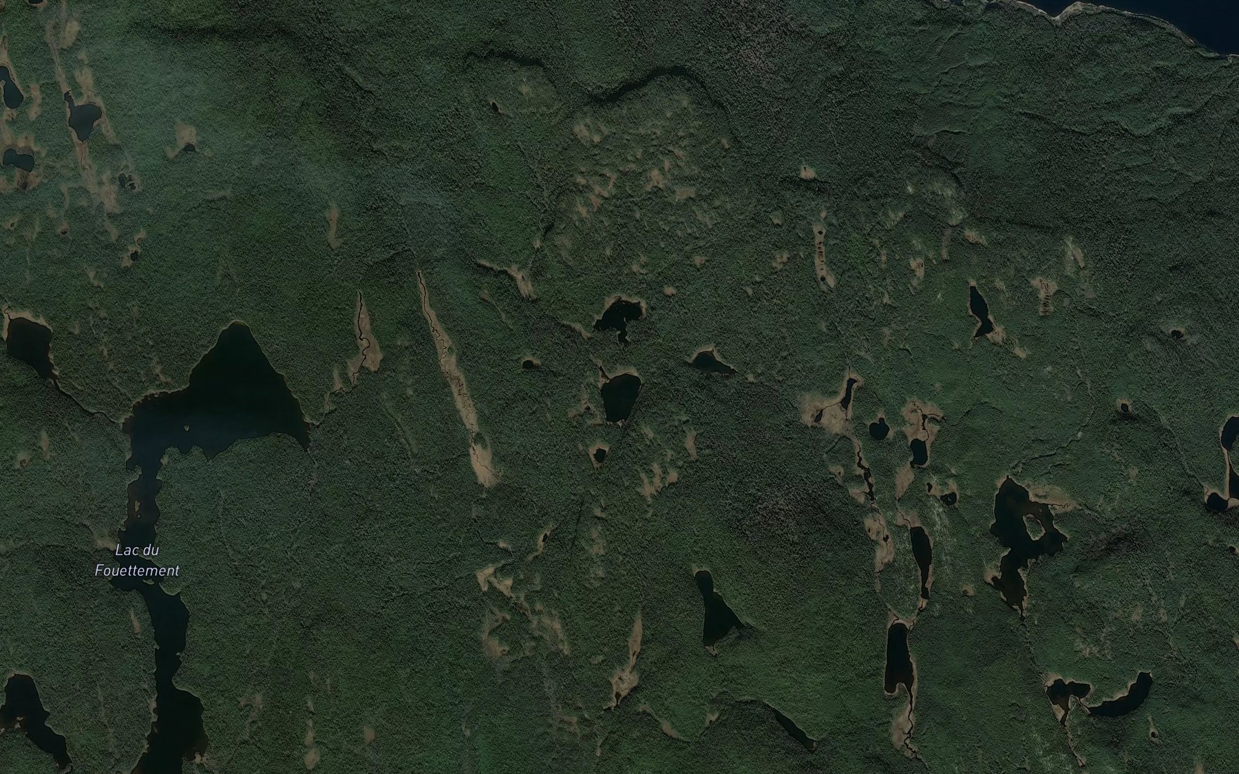 Satellite map of the Lac de l'Emerillon