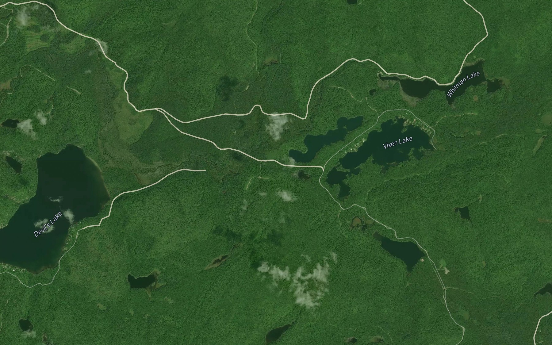 Satellite map of the Gratton Creek