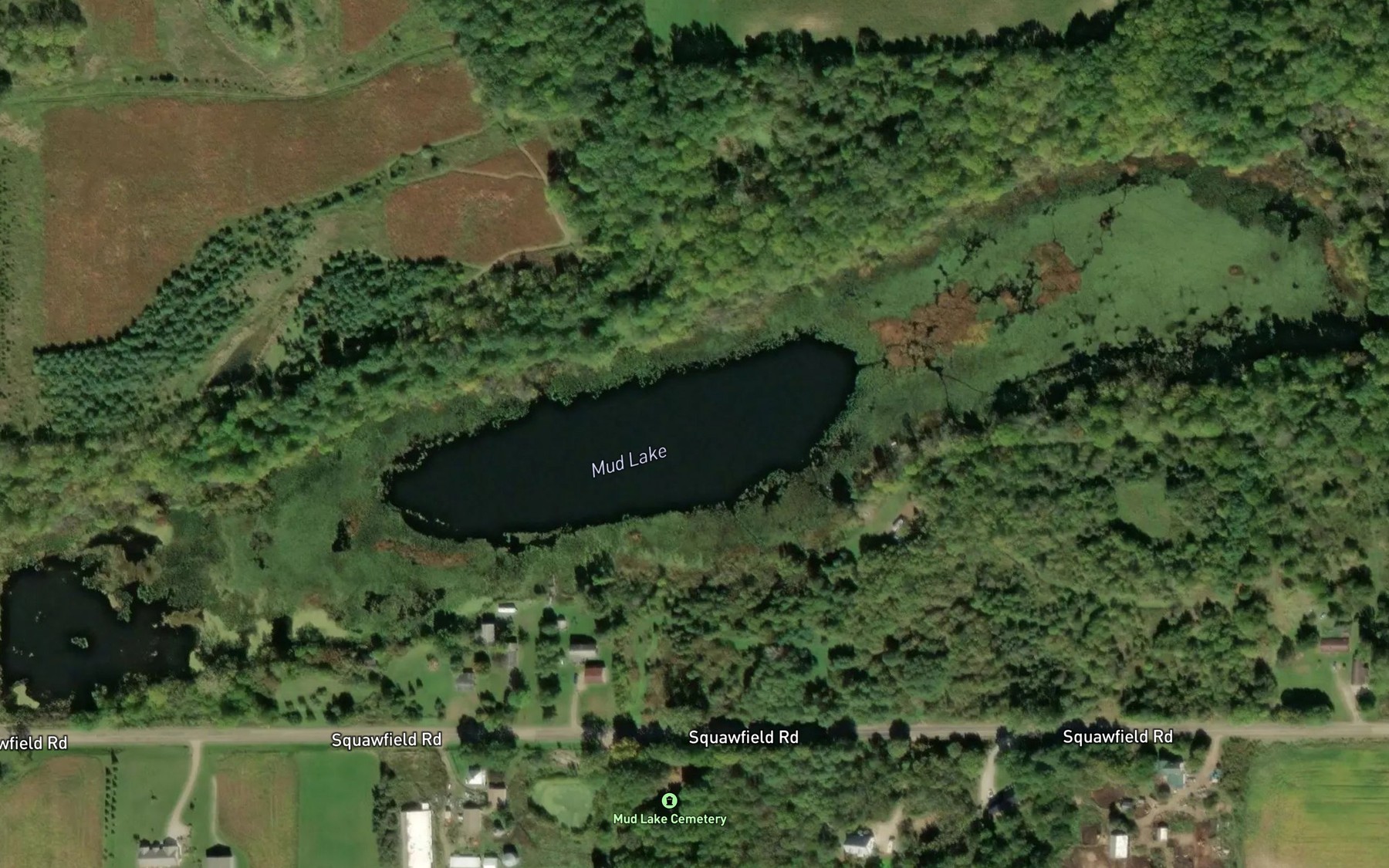 Satellite map of the Mud Lake