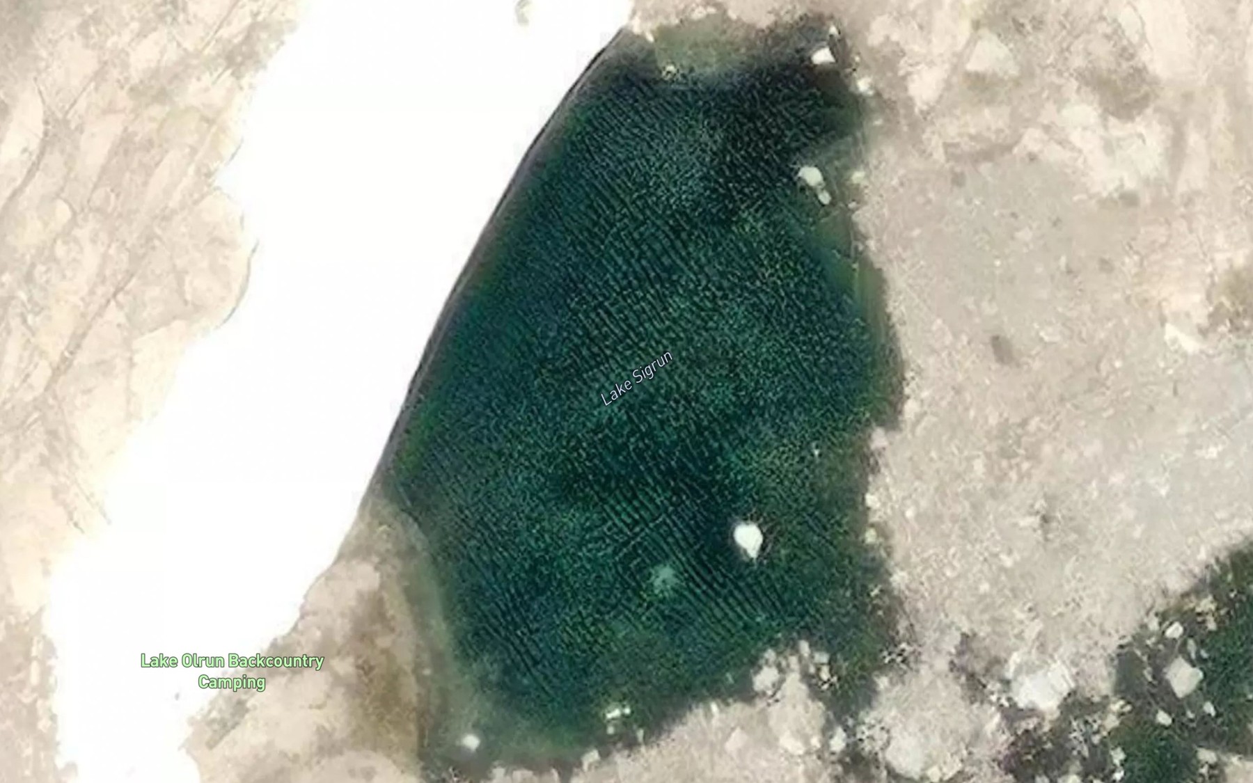 Satellite map of the Lake Sigrun