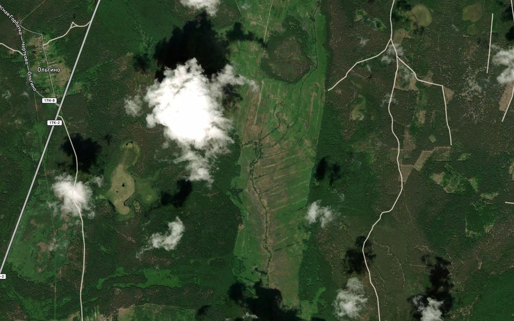 Satellite map of the Nulka