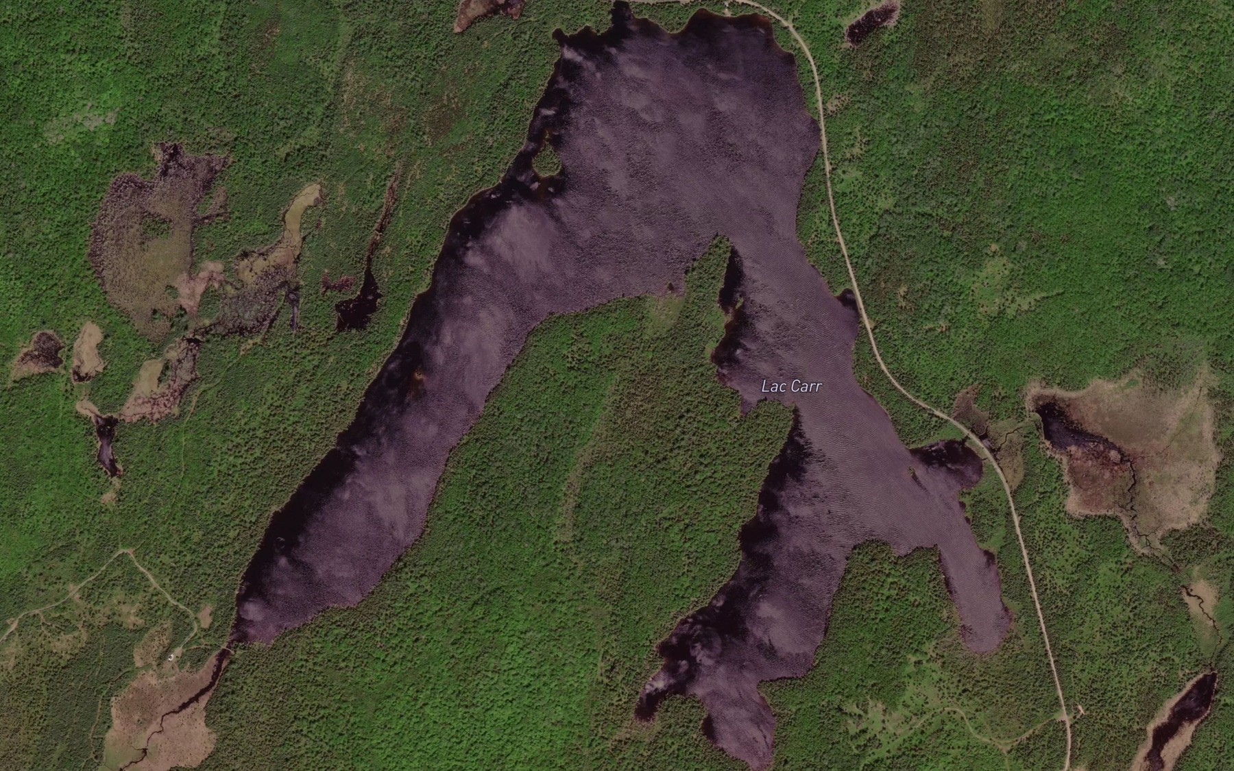 Satellite map of the Lac Carr