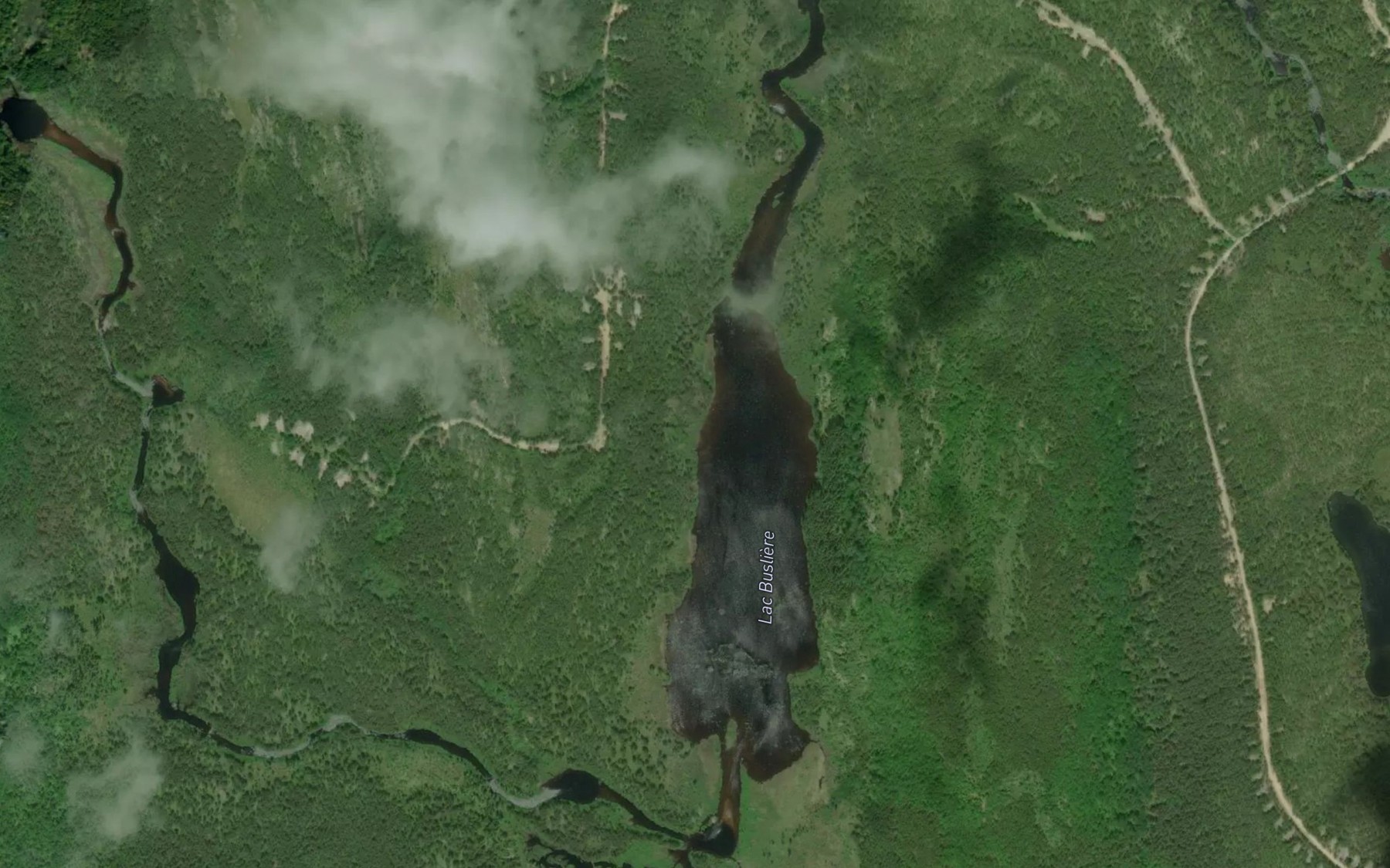 Satellite map of the Lac Busliere