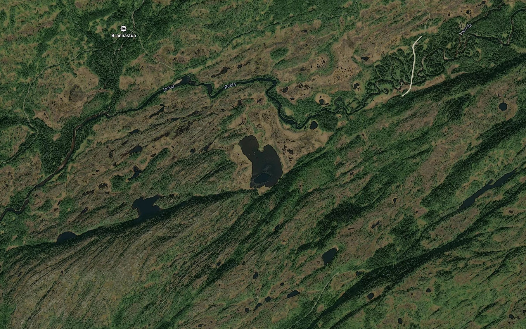 Satellite map of the Flatjorna