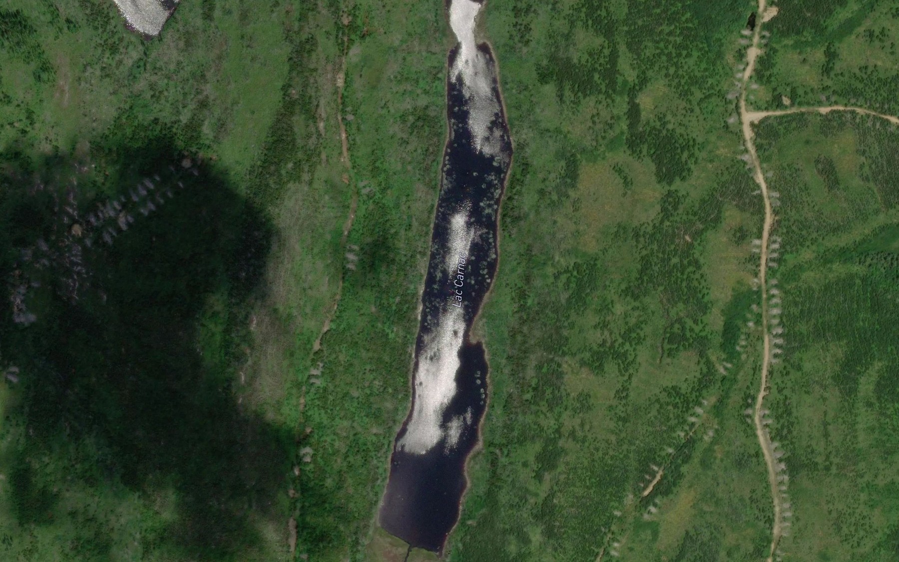 Satellite map of the Lac Carnac