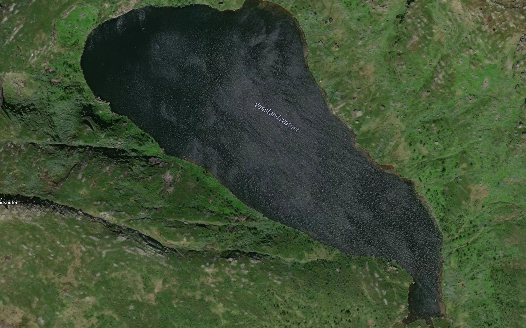 Satellite map of the Vasslandsvatnet