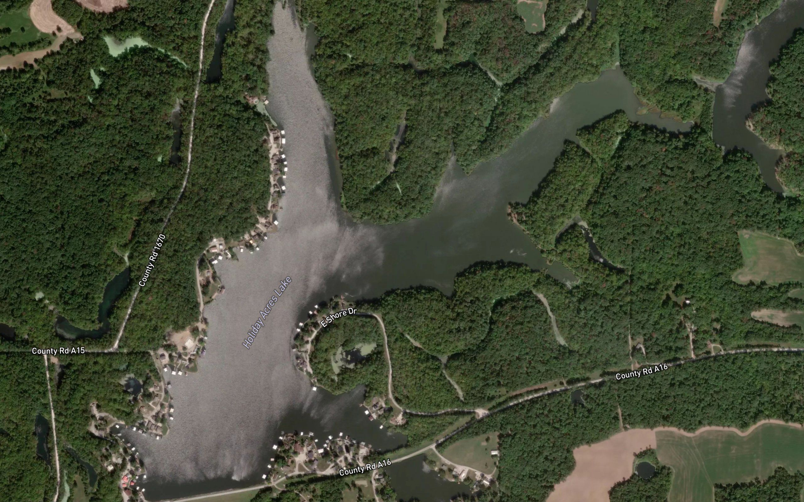 Holiday Acres Lake Downstream