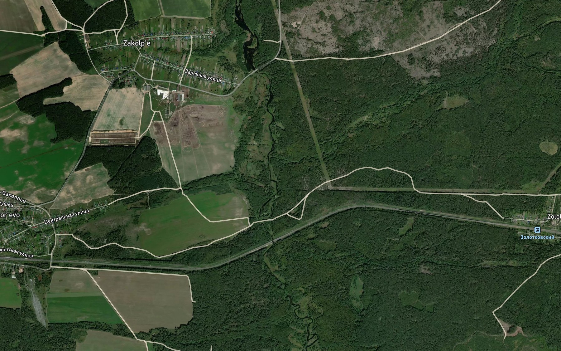Satellite map of the Nyusinka