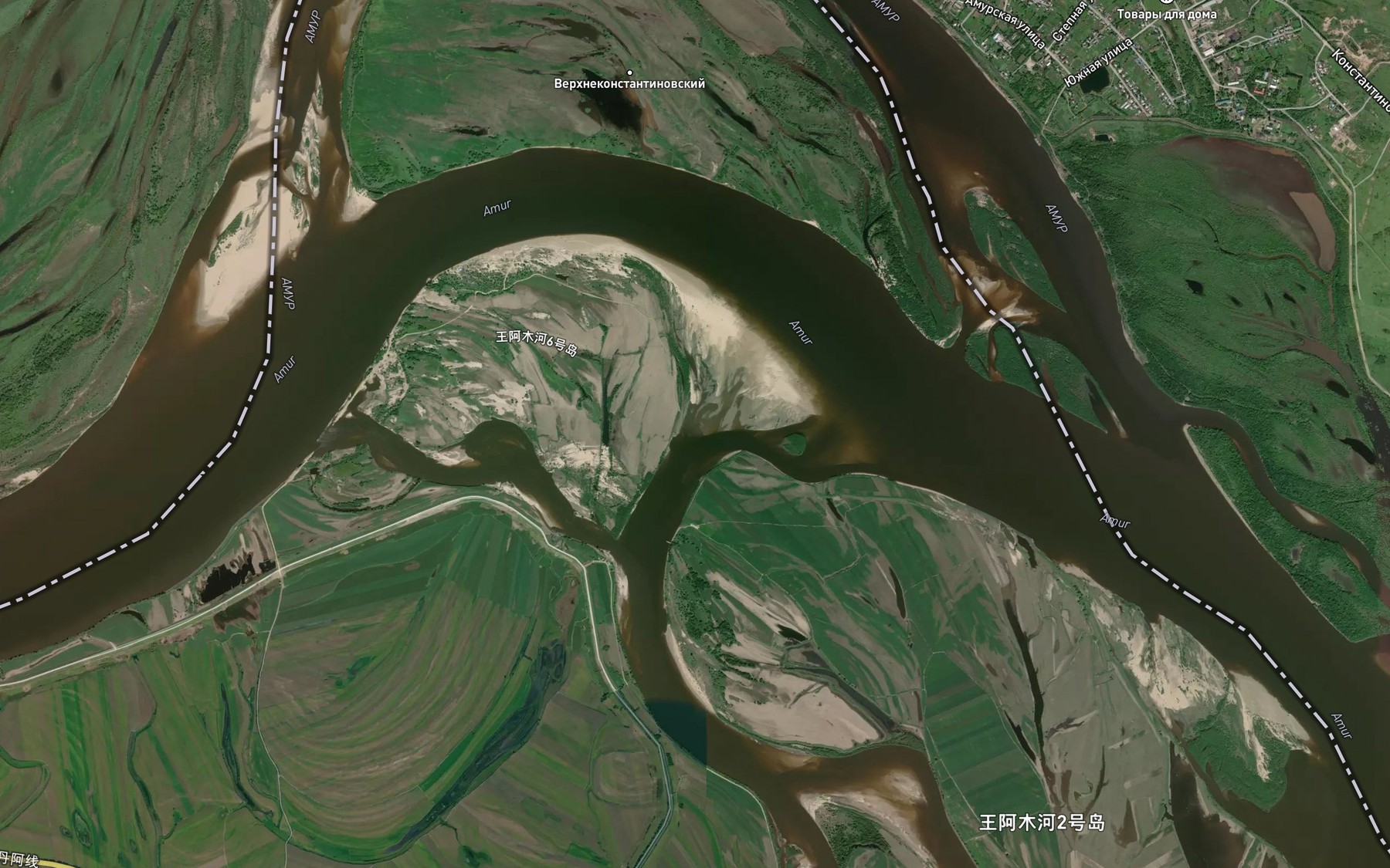 Satellite map of the Protoka Staryy Amur