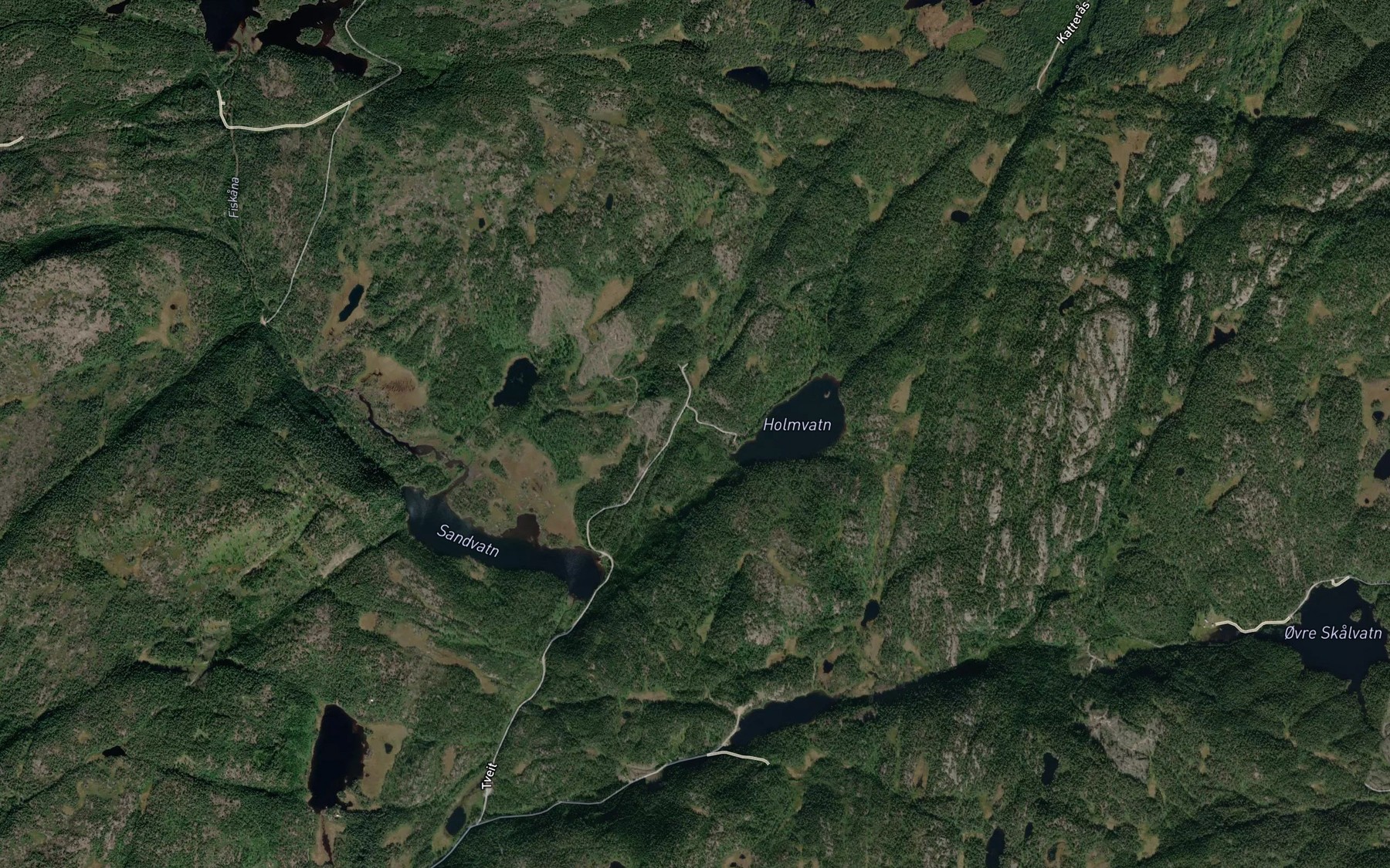 Satellite map of the Holmvassbekken