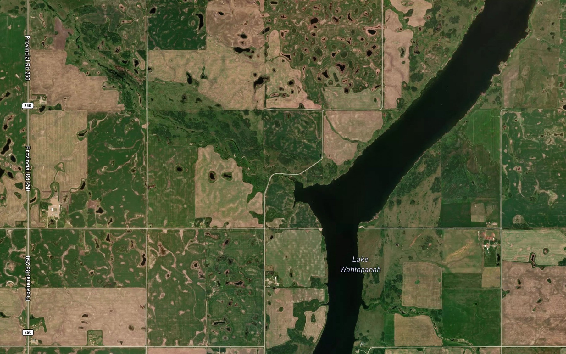 Satellite map of the Broughtons Creek