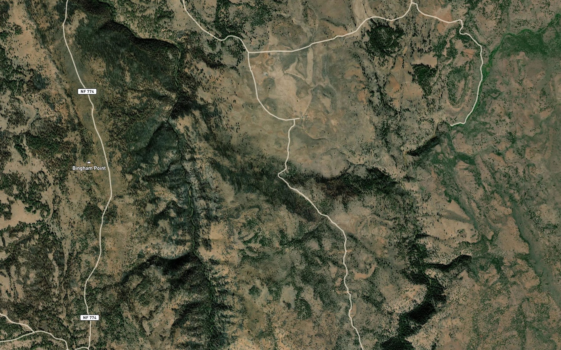 Satellite map of the Tureman Spring