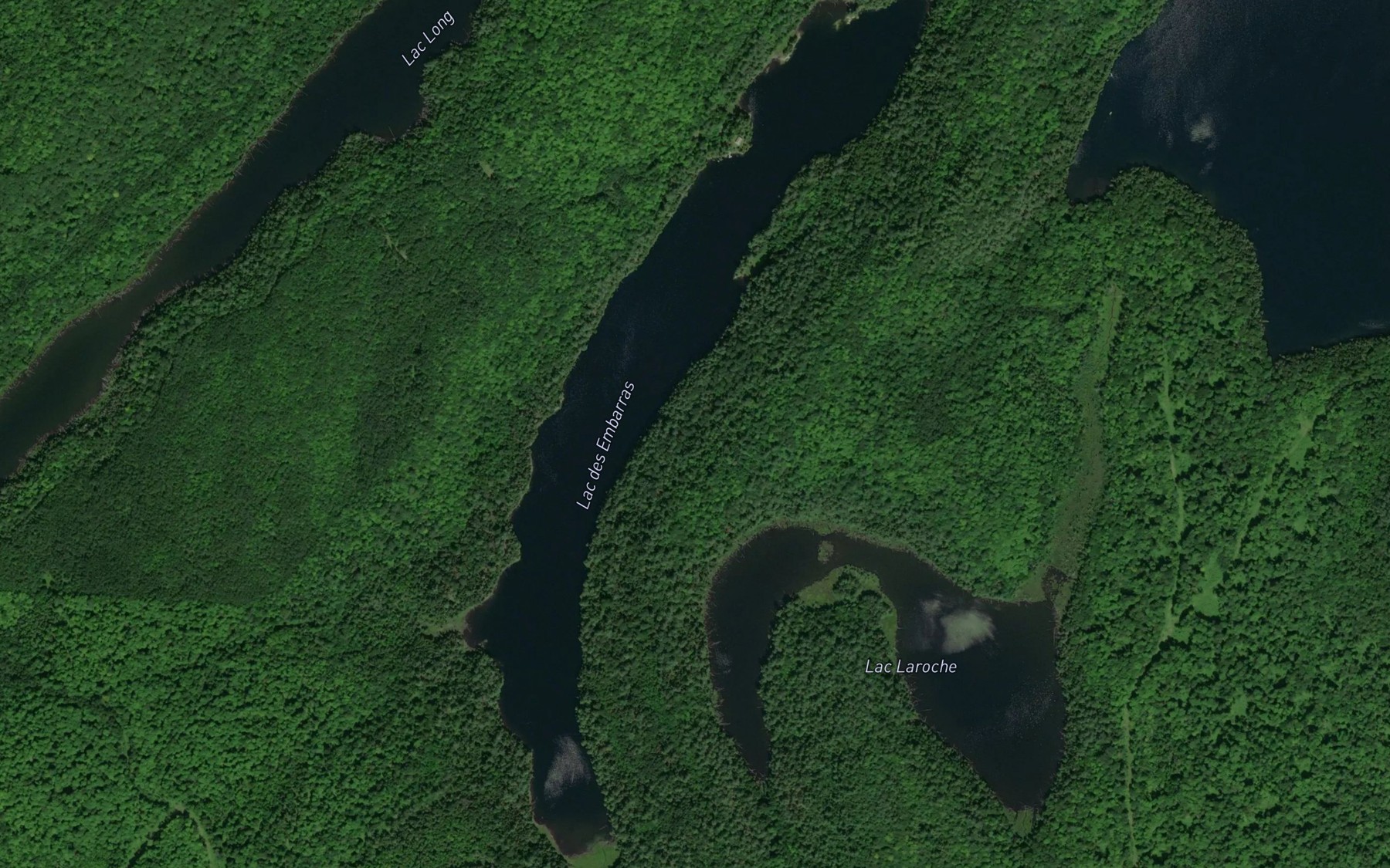 Satellite map of the Lac des Embarras