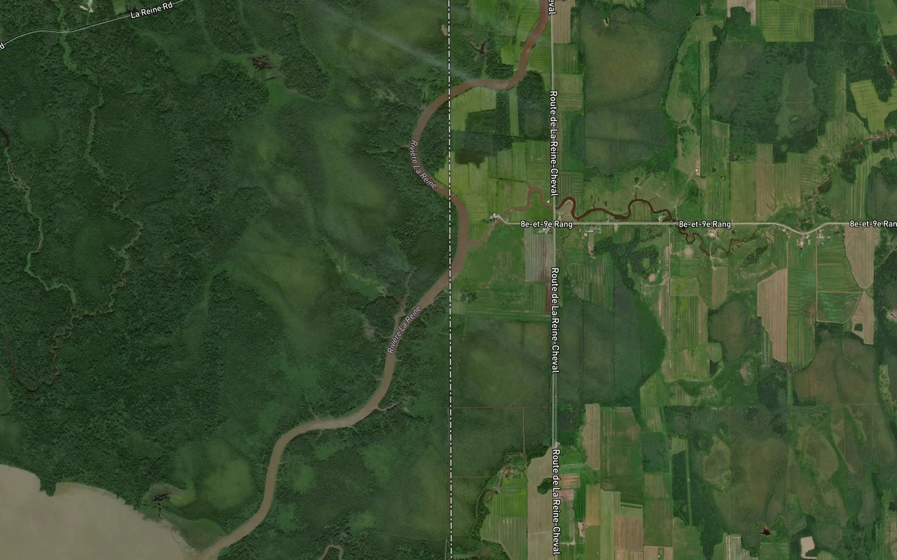 Satellite map of the Riviere La Reine
