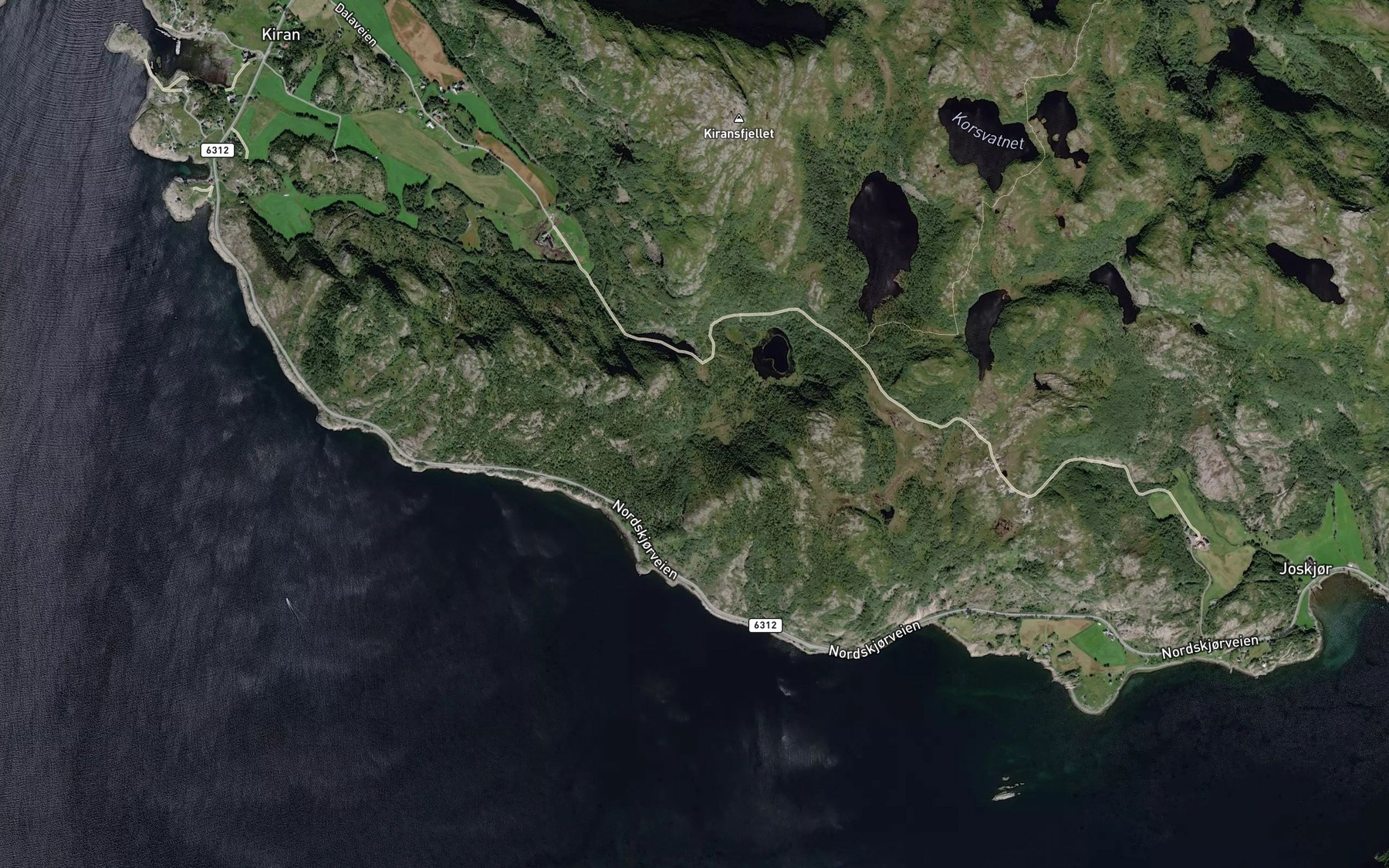 Satellite map of the Kvernavikbekken