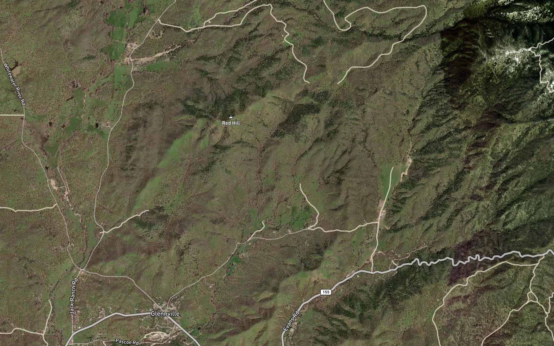 Satellite map of the Runyon Spring