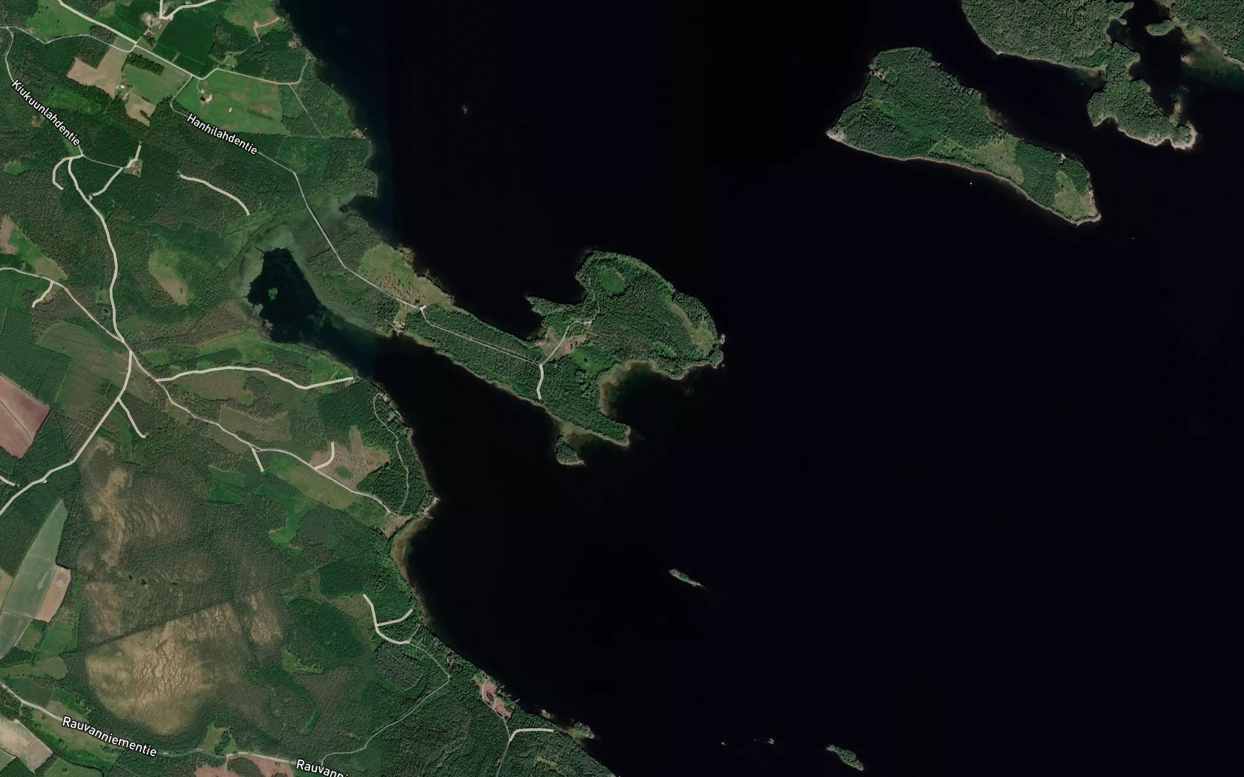Satellite map of the Hanhilahti