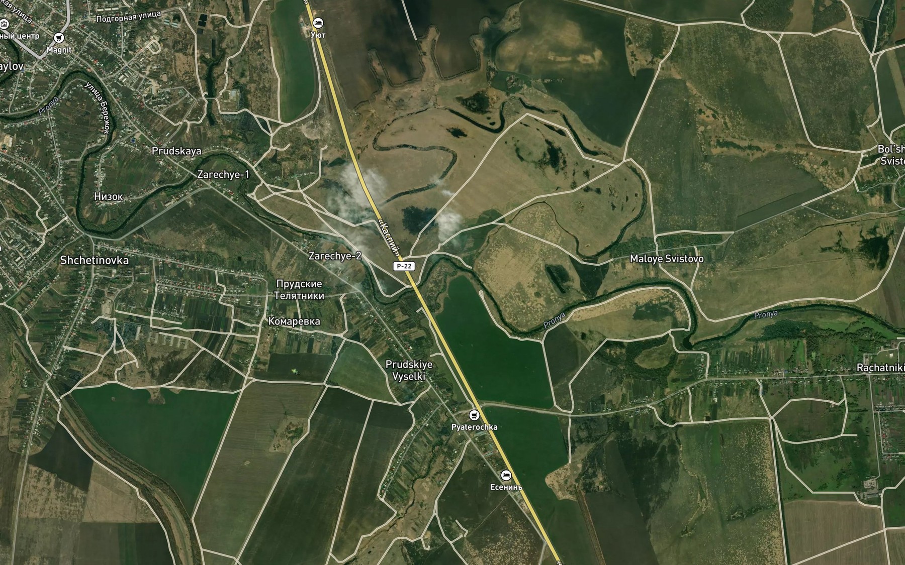 Satellite map of the Aleshenka