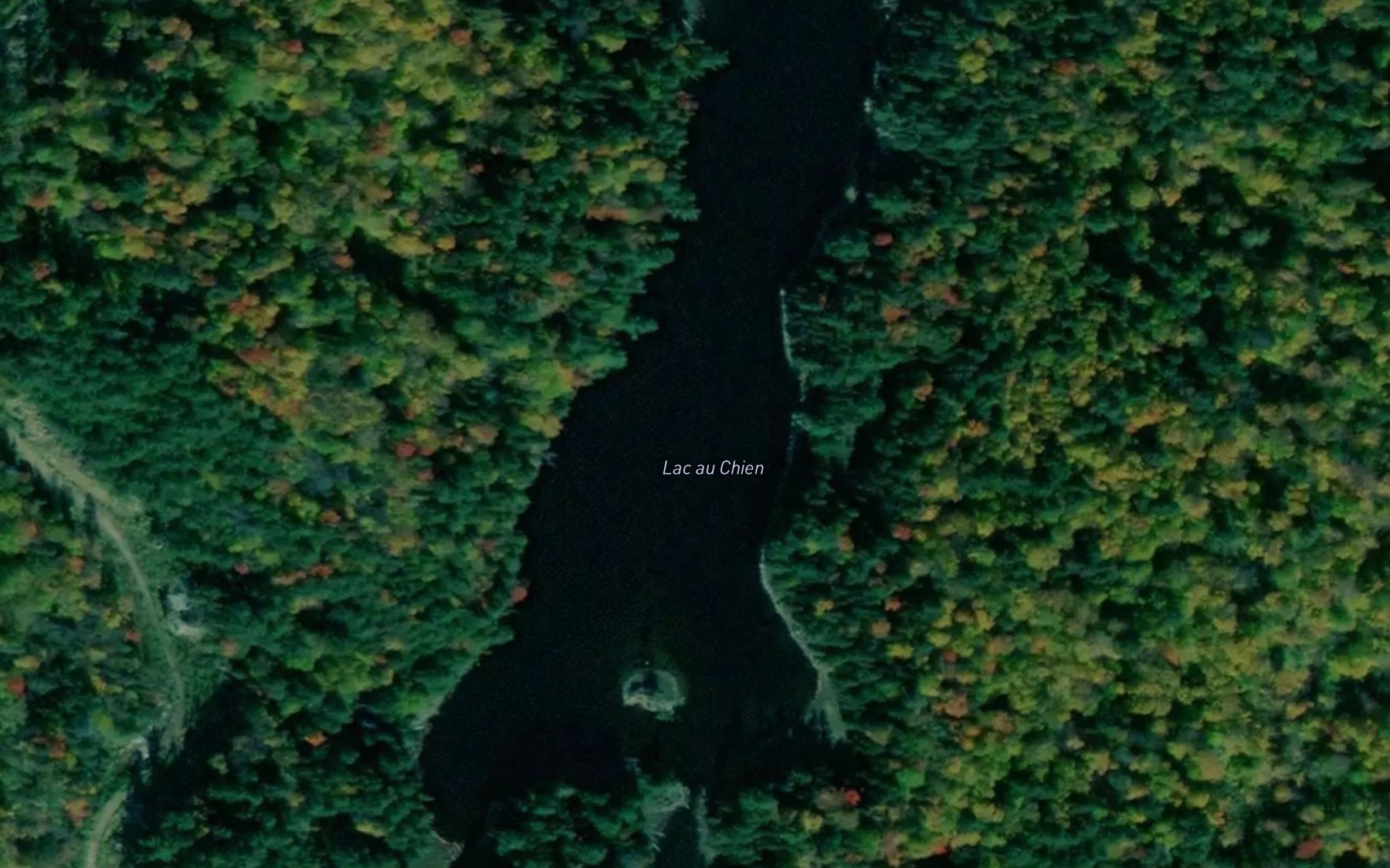 Satellite map of the Lac au Chien