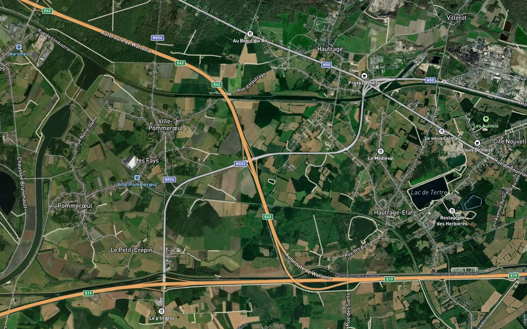 Satellite map of the Rau des Fontaines