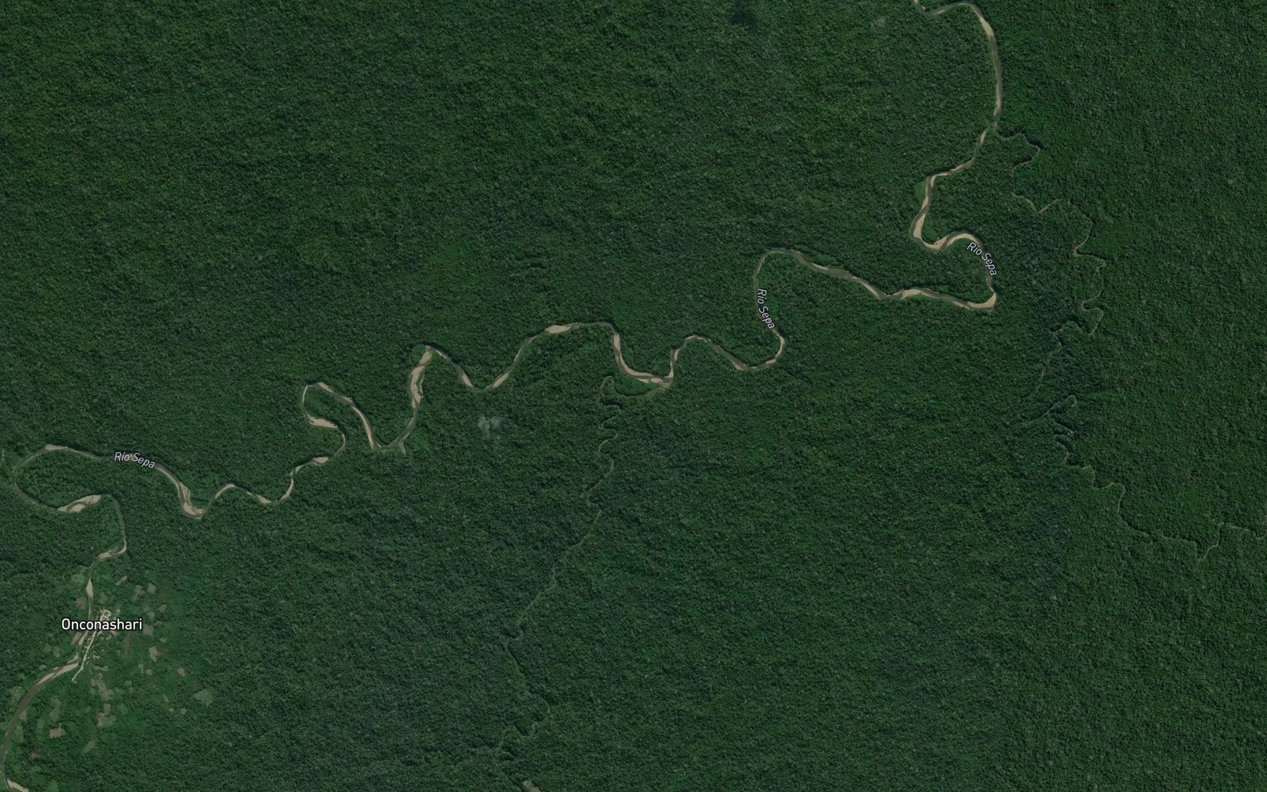 Satellite map of the Quebrada Cetiyacu