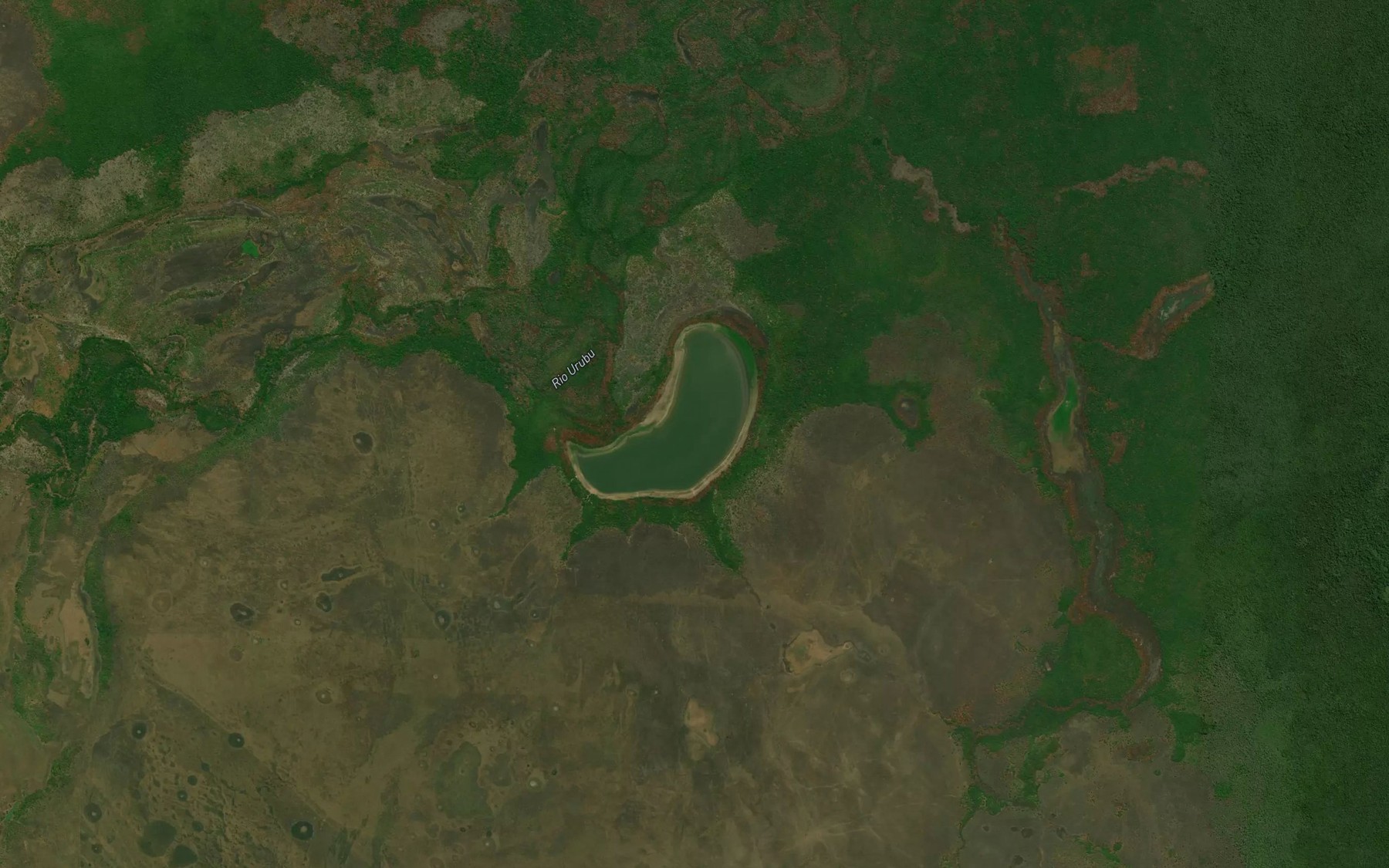 Satellite map of the Lagoa do Mamao