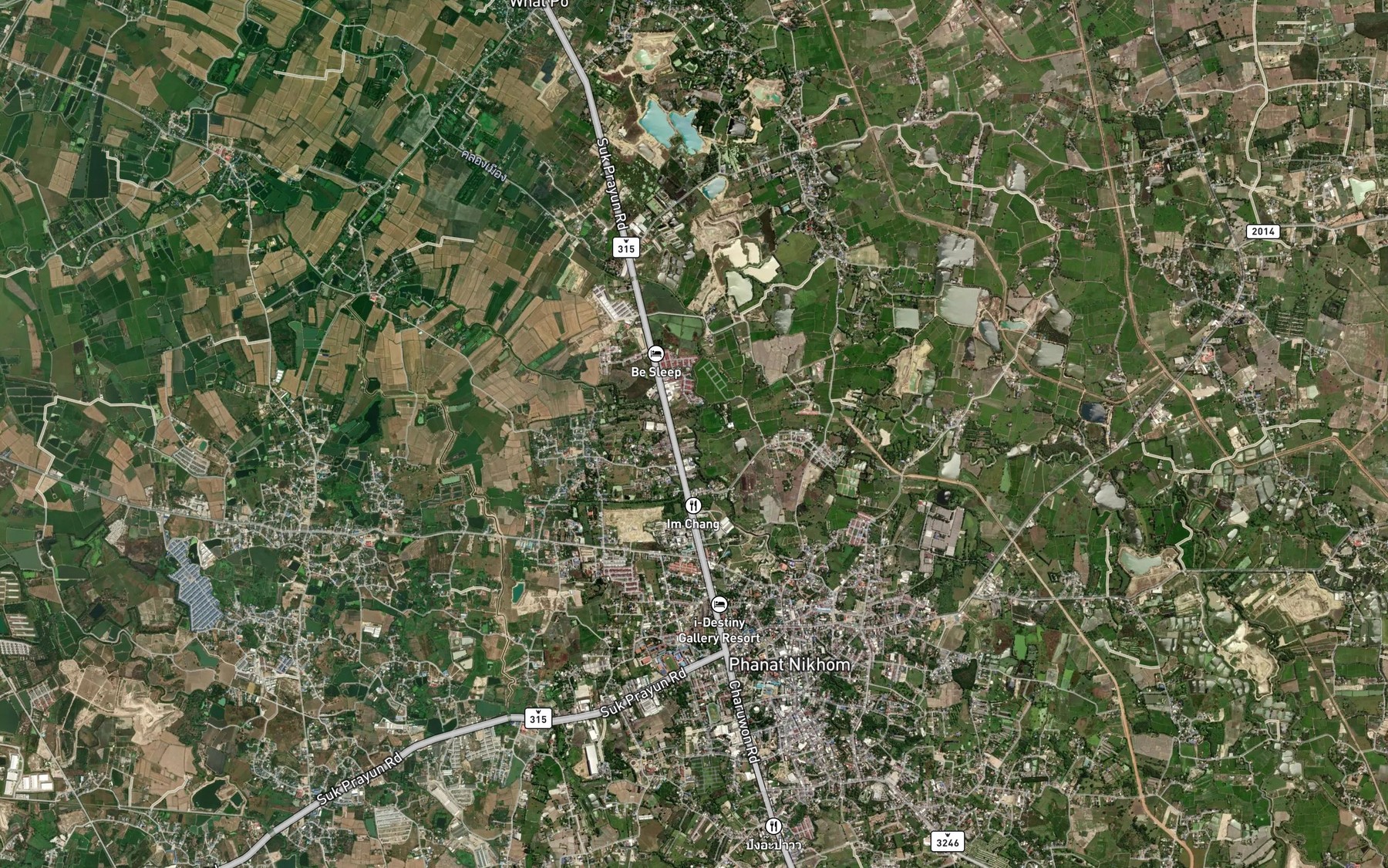 Satellite map of the Huai Noi