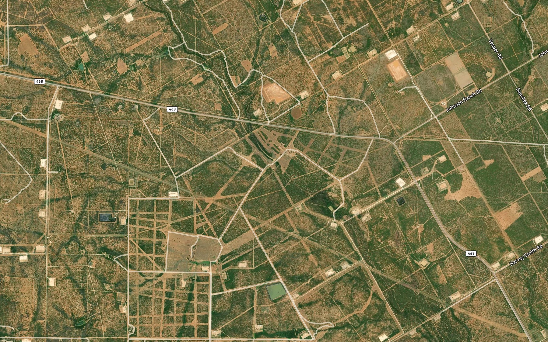 Satellite map of the Vesper Lake