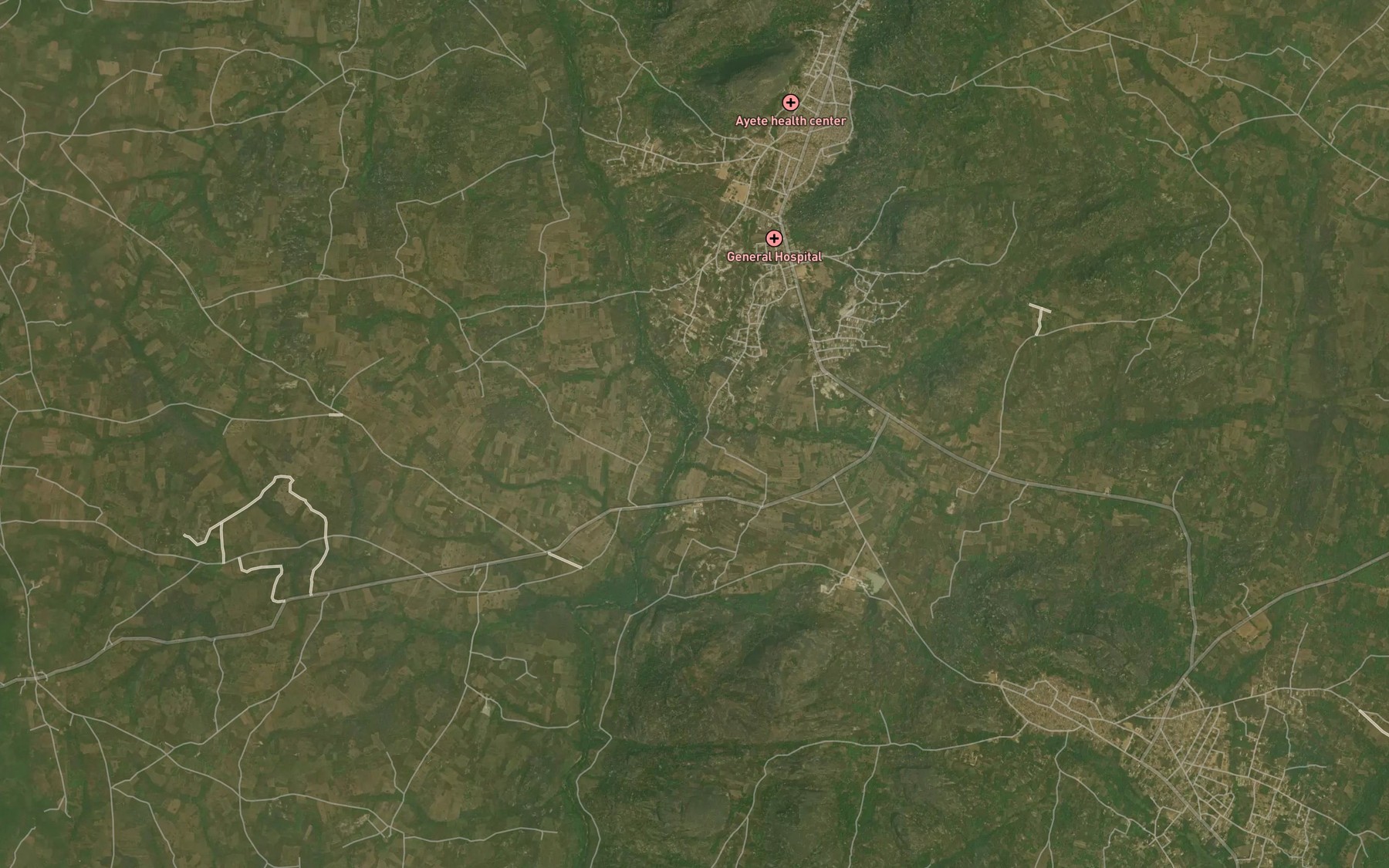 Satellite map of the RiverOgun-Obomobe